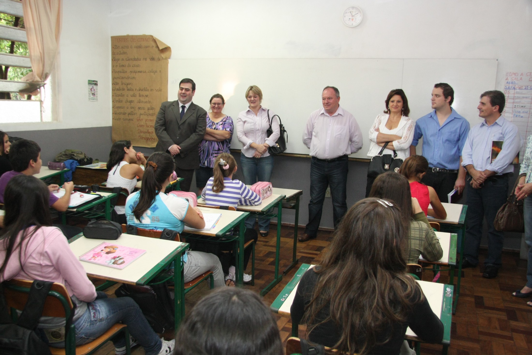 Reunião na EEB Coronel Lara Ribas – Chapecó/SC