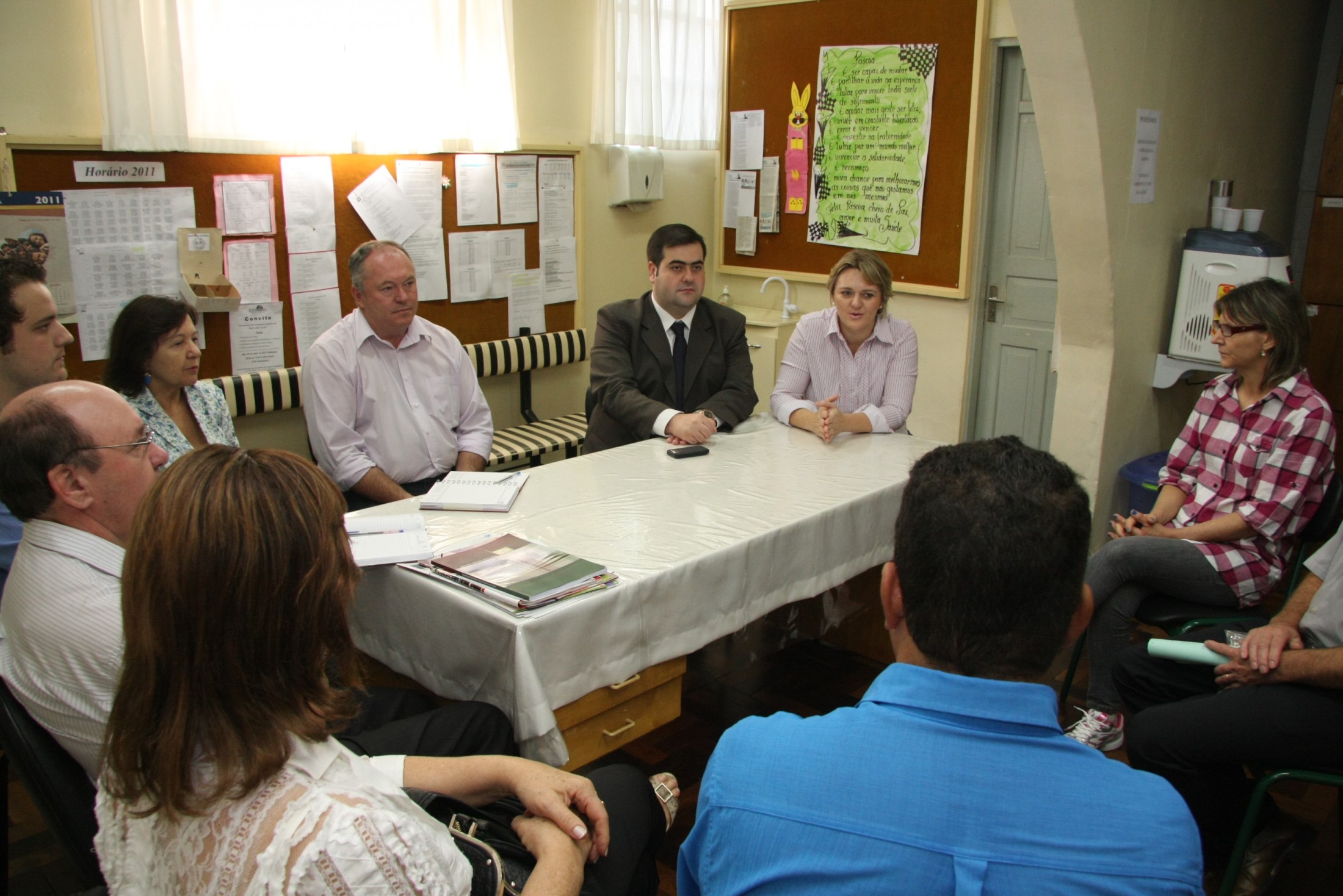 Reunião com a comunidade na EEB Coronel Lara Ribas - Chapecó/SC