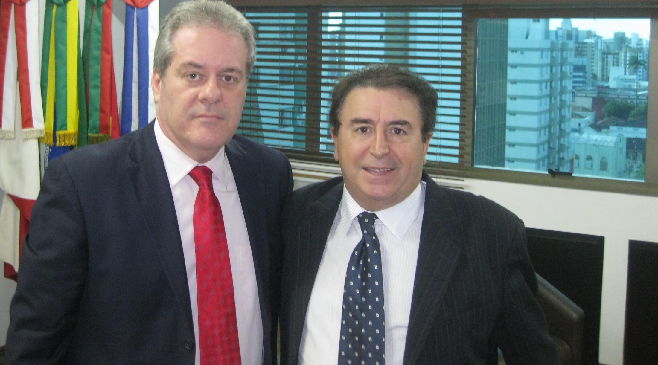 Secretario Cezar Grubba com Dep. Antonio Aguiar