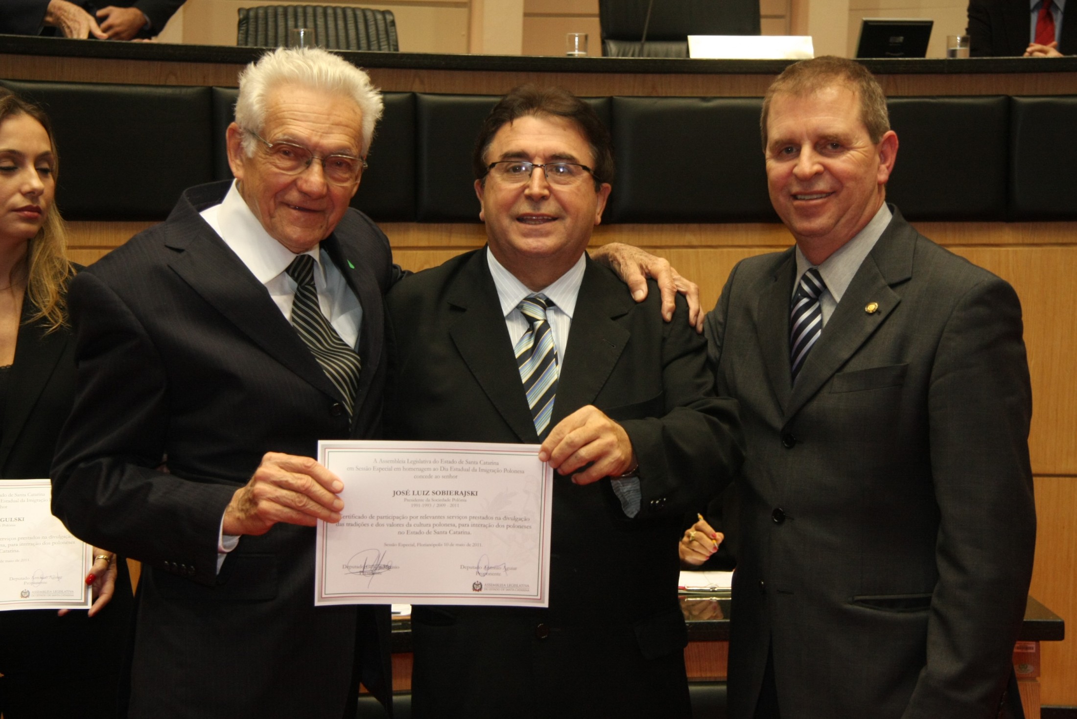 Poder Legislativo catarinense prestou homenagens aos imigrantes poloneses