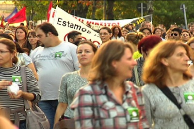 Protesto de professores estaduais