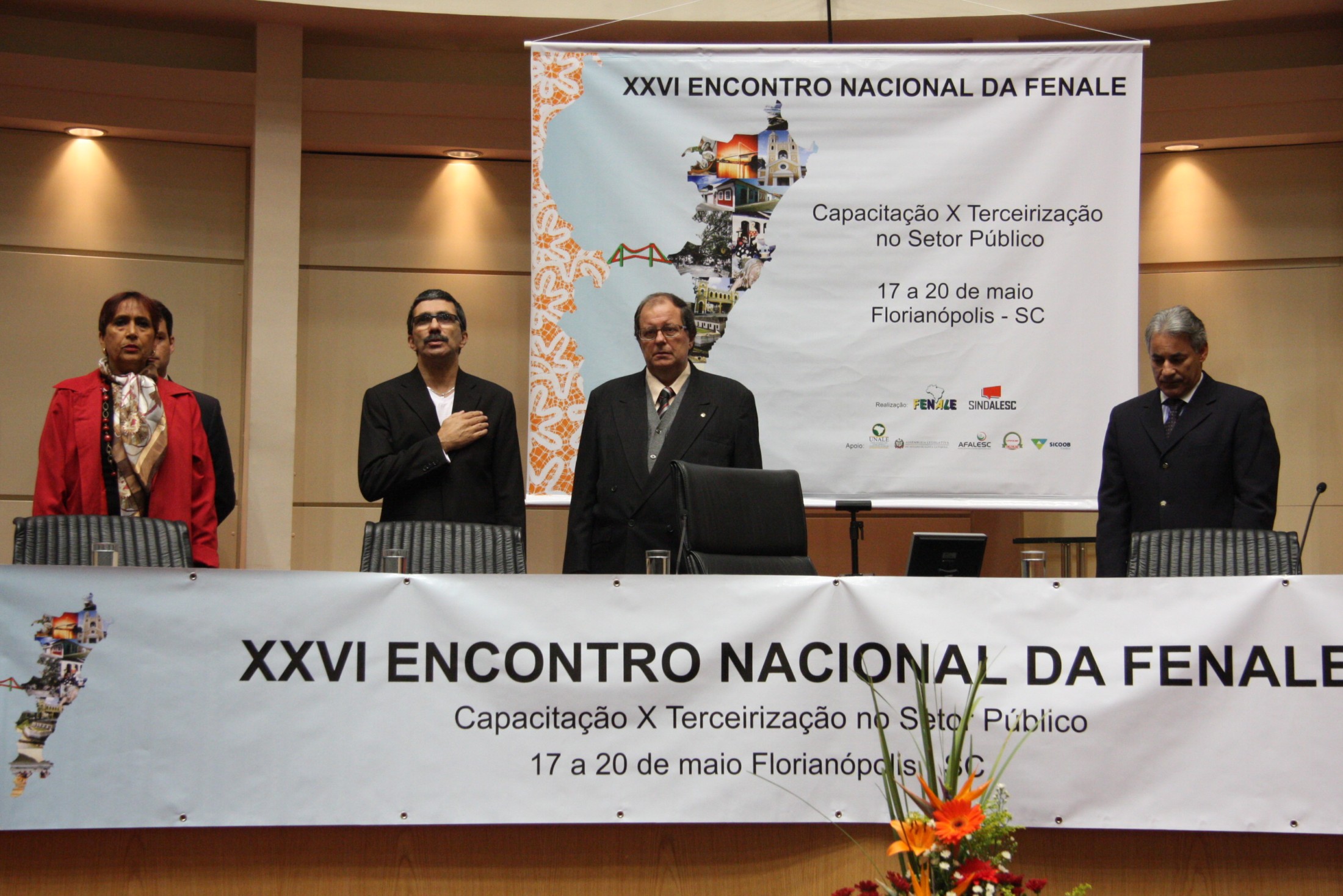 Solenidade de Abertura do XXVI Encontro Nacional da FENALE - Federação Nacional dos Servidores dos Poderes Legislativos Federal