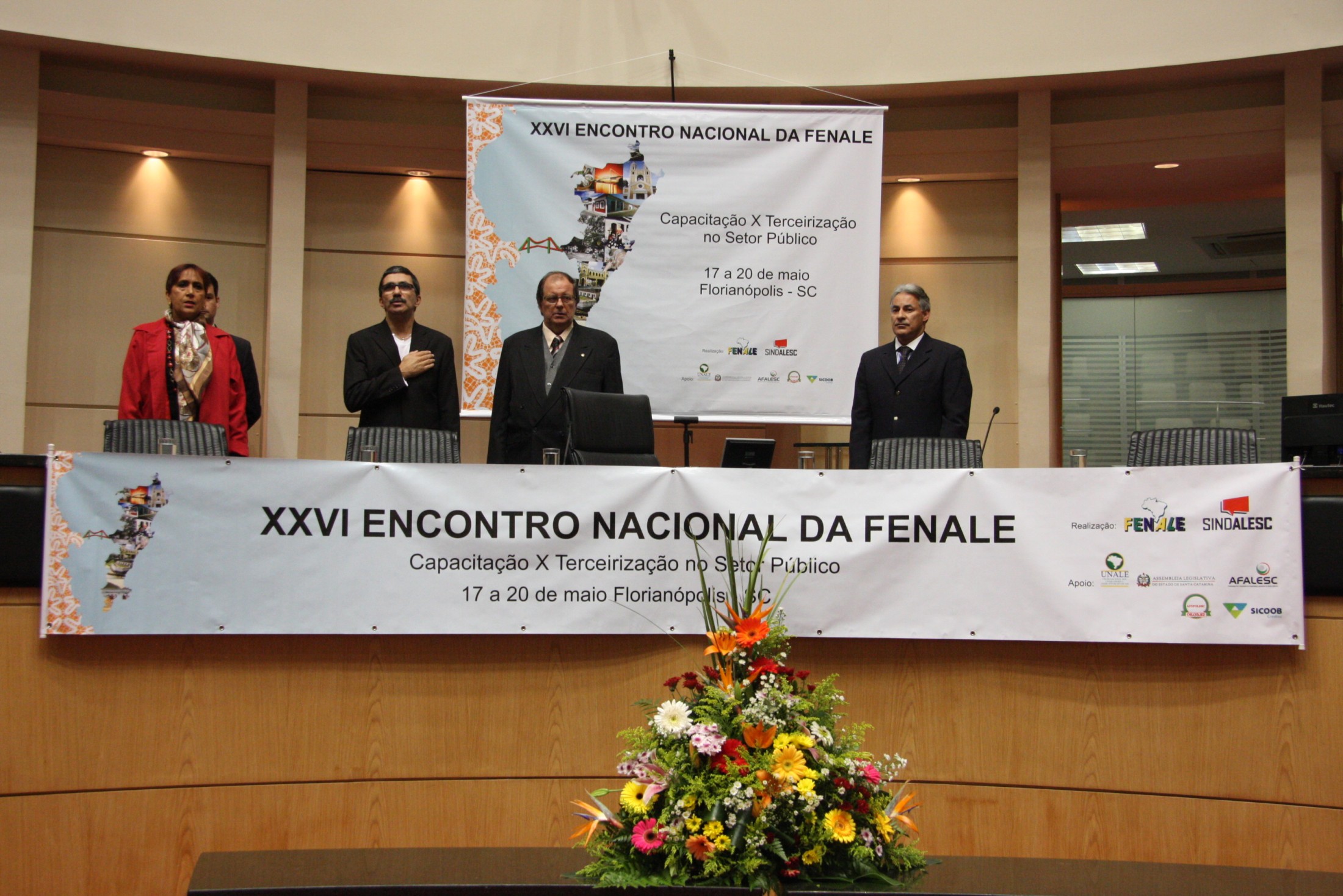 Solenidade de Abertura do XXVI Encontro Nacional da FENALE - Federação Nacional dos Servidores dos Poderes Legislativos Federal
