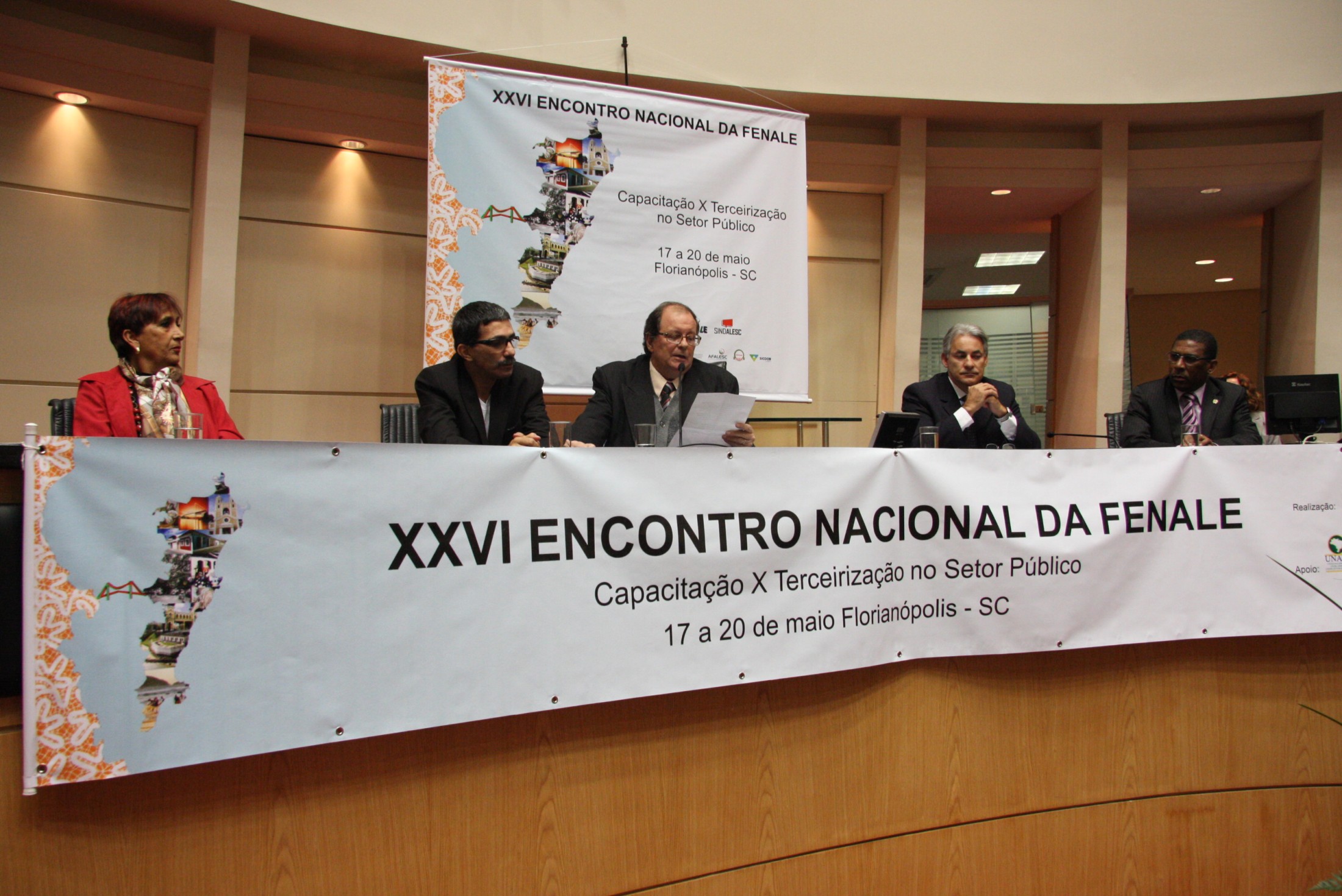 Solenidade de Abertura do XXVI Encontro Nacional da FENALE - Federação Nacional dos Servidores dos Poderes Legislativos Federal