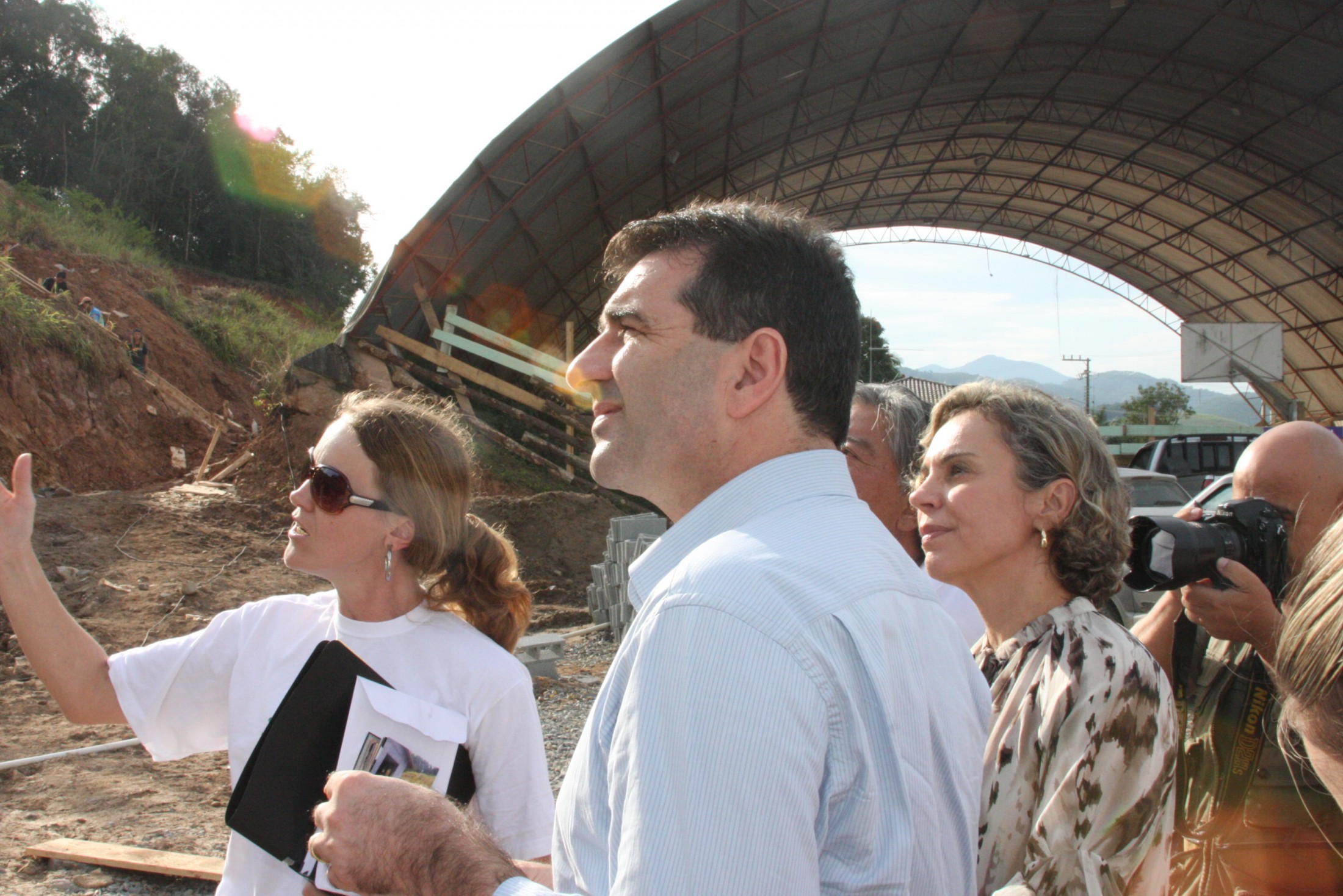 Vistoria das obras de reconstrução do Complexo do Baú