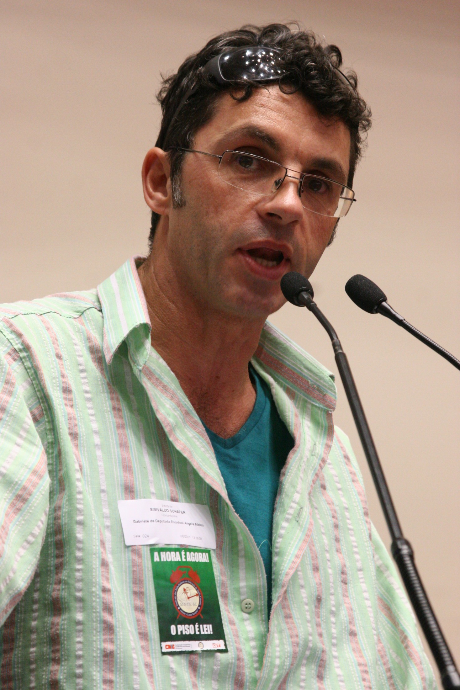 Prof. Sinivaldo Schafer – Representante do SINTE