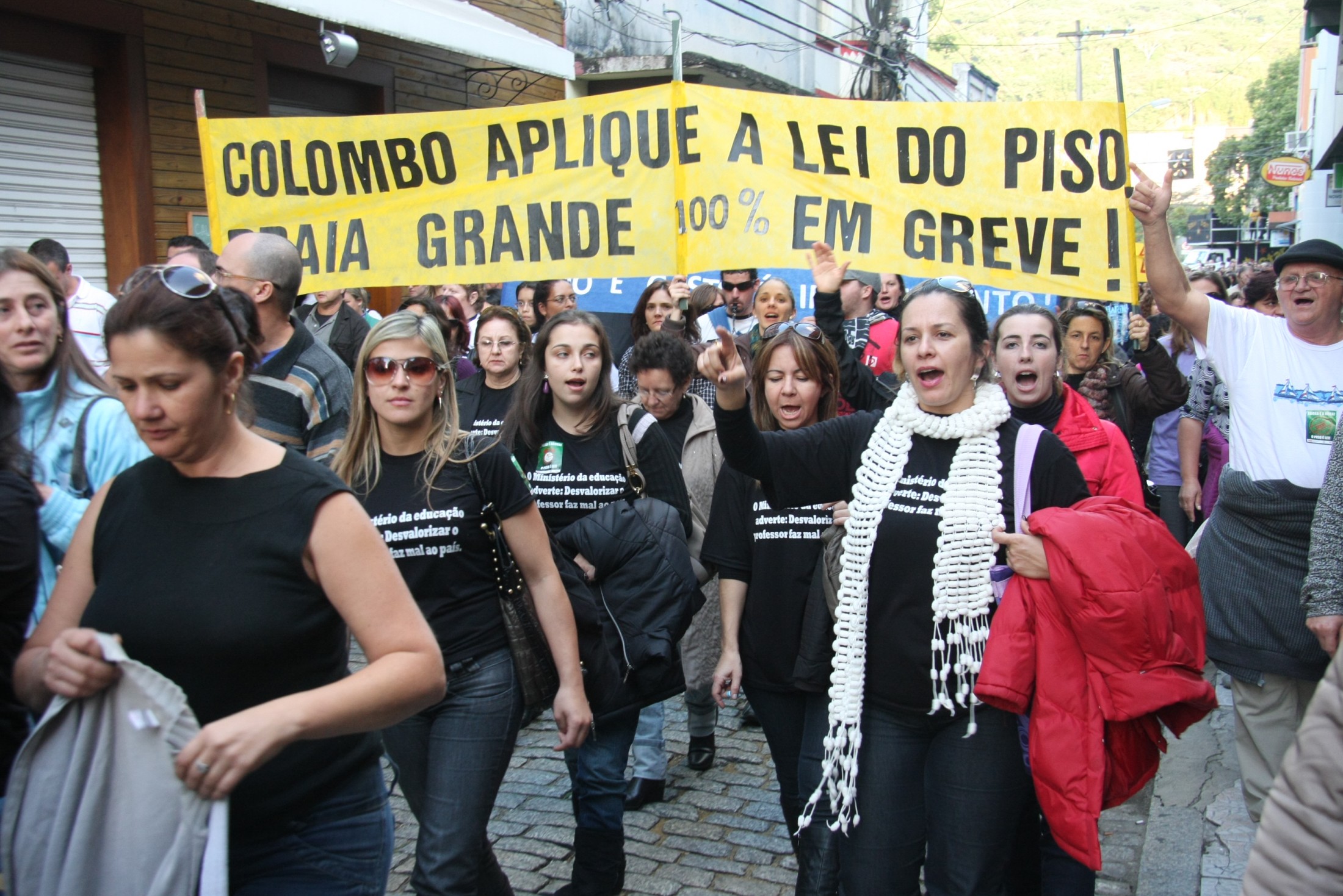 Manifestação dos Professores em greve