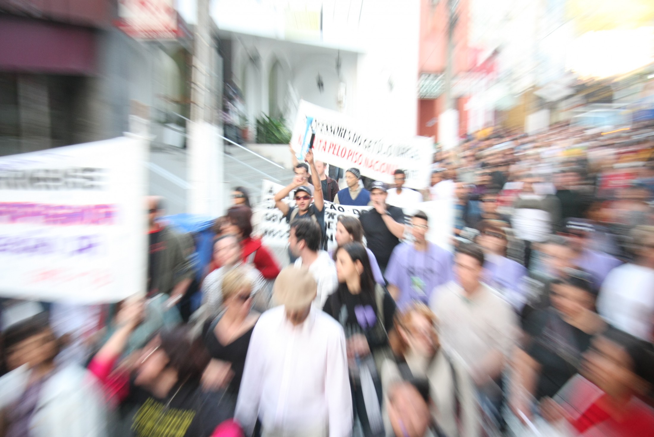 Manifestação dos Professores em greve