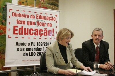 Luciane Carminatti denuncia desvio de finalidade no FUNDEB