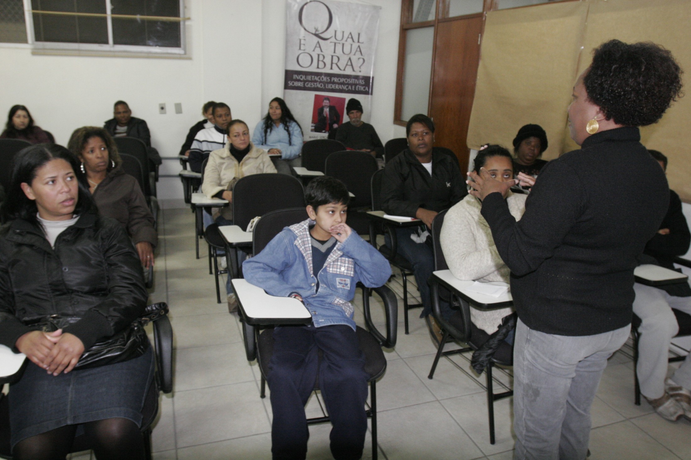Reunião com os pais dos jovens estagiários do Programa Antonieta de Barros