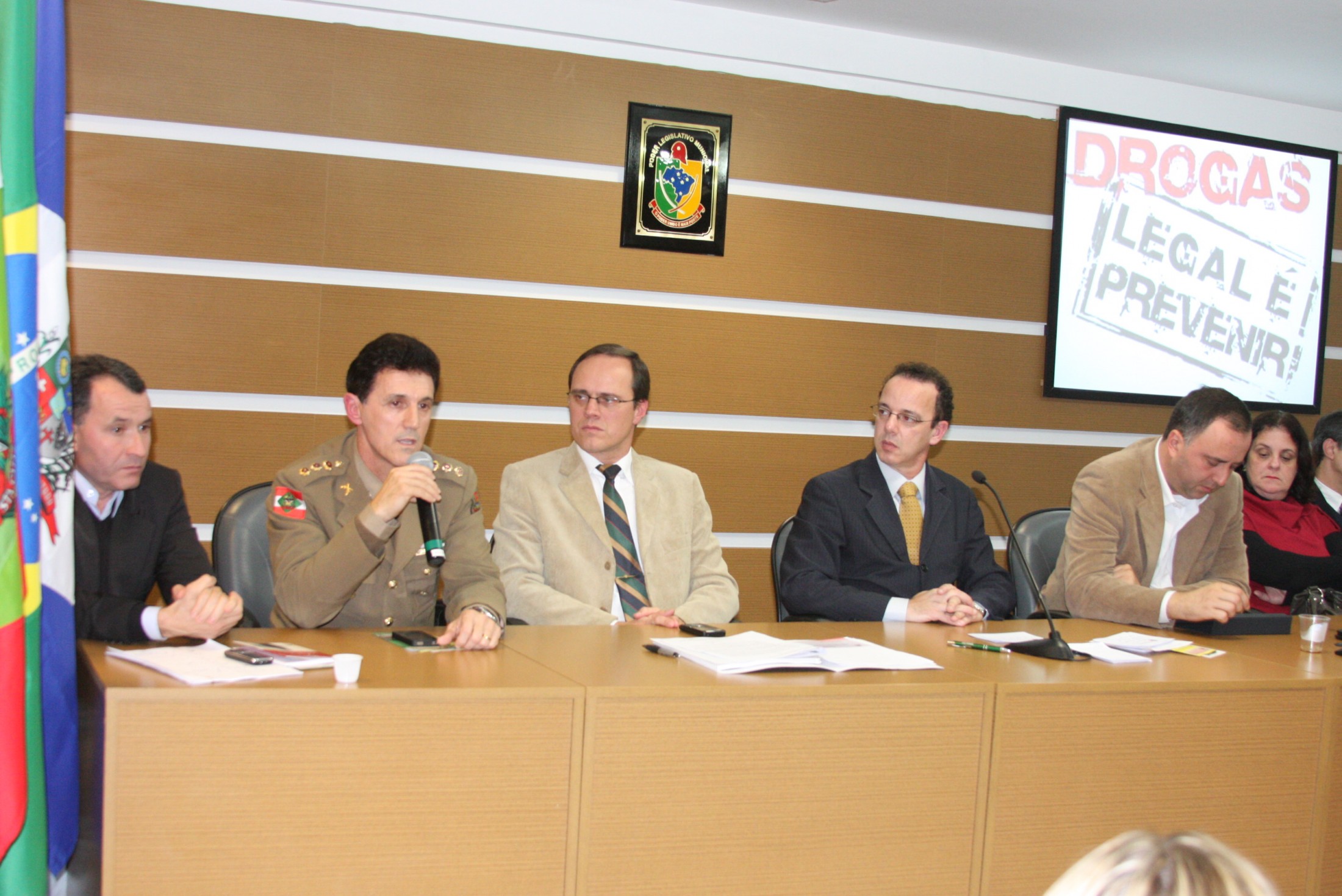 Audiência Pública regional promovida pelo Fórum Permanente de Combate e Prevenção às Drogas a fim de fazer diagnóstico da realidade das drogas em cada um dos municípios catarinenses