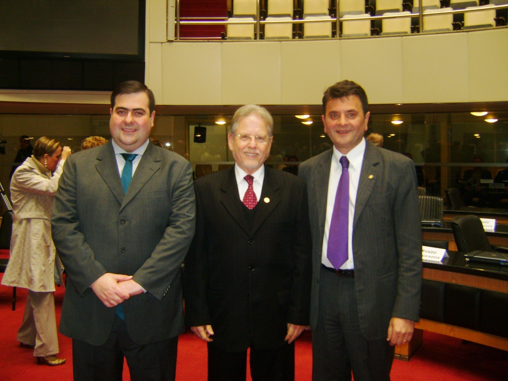 Carlos Chiodini, Roberto Amaral e Elizeu Mattos