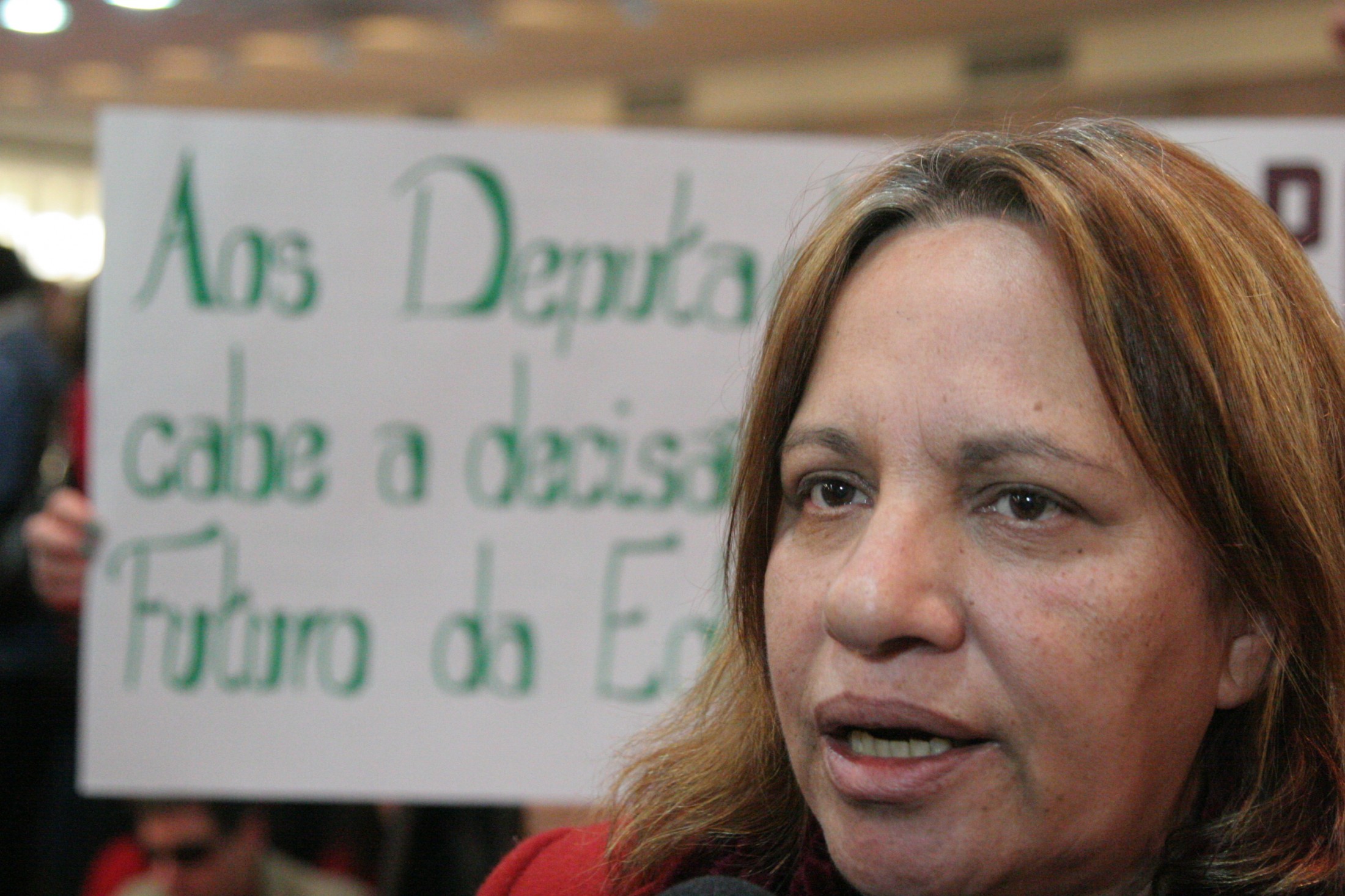 Magistério realiza assembleia no hall do Poder Legislativo