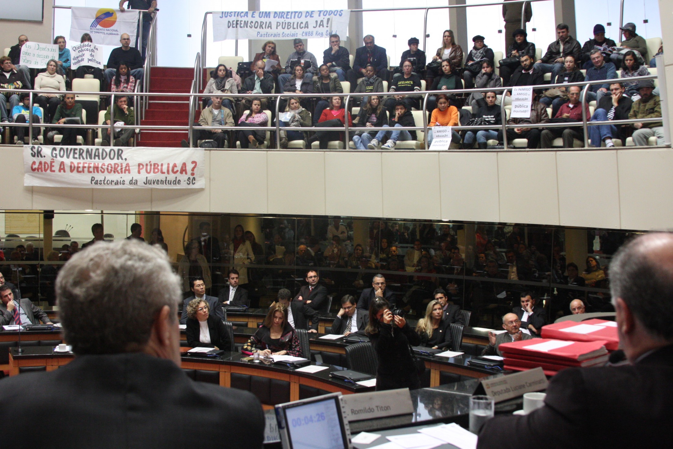Comissões de Justiça e de Direitos e Garantias Fundamentais - Audiência pública ''A Defensoria Pública de Santa Catarina''