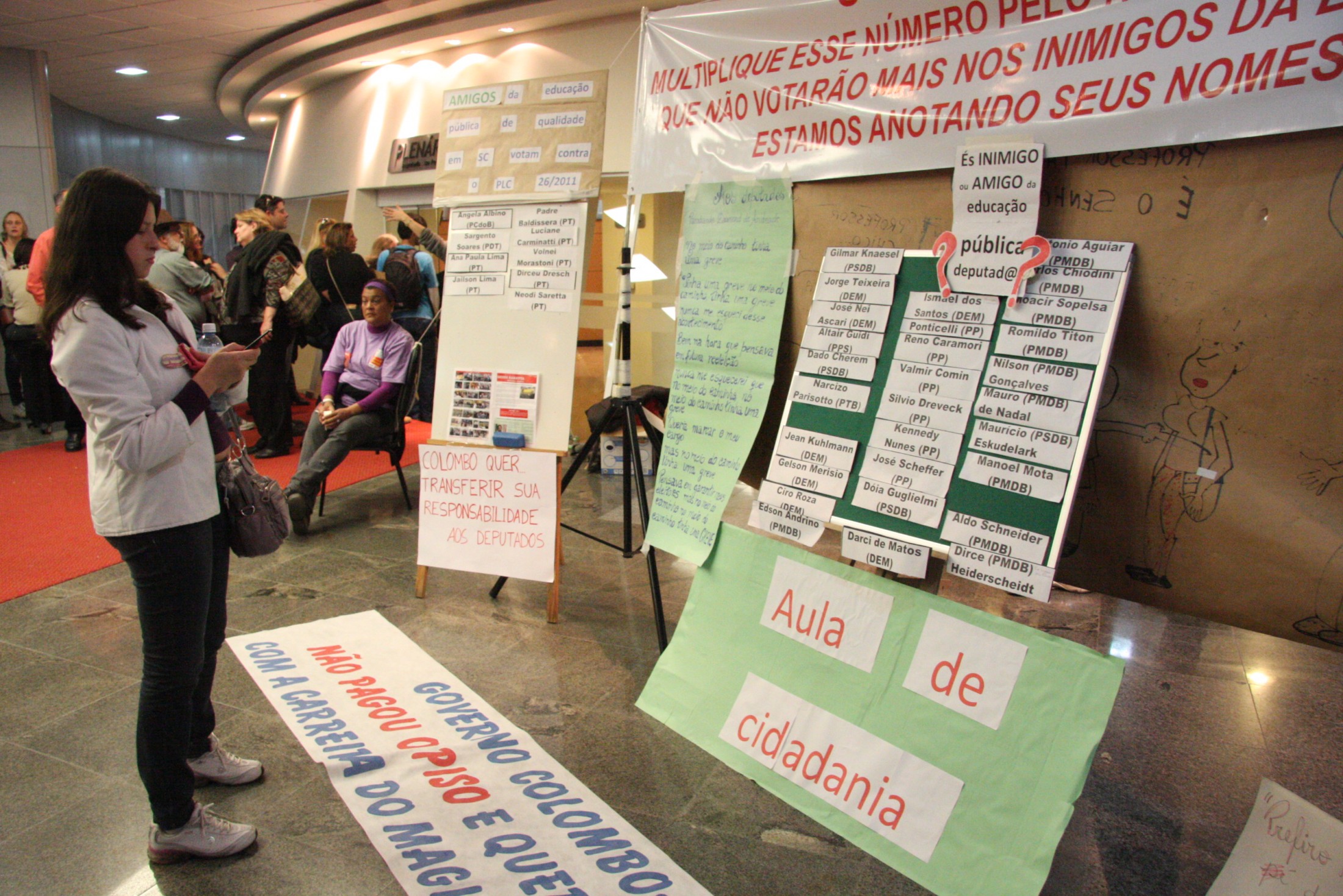 Professores em greve
