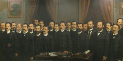 Reprodução - Quadro da Constituinte de 1891 de Galdino Gutmann Bicho