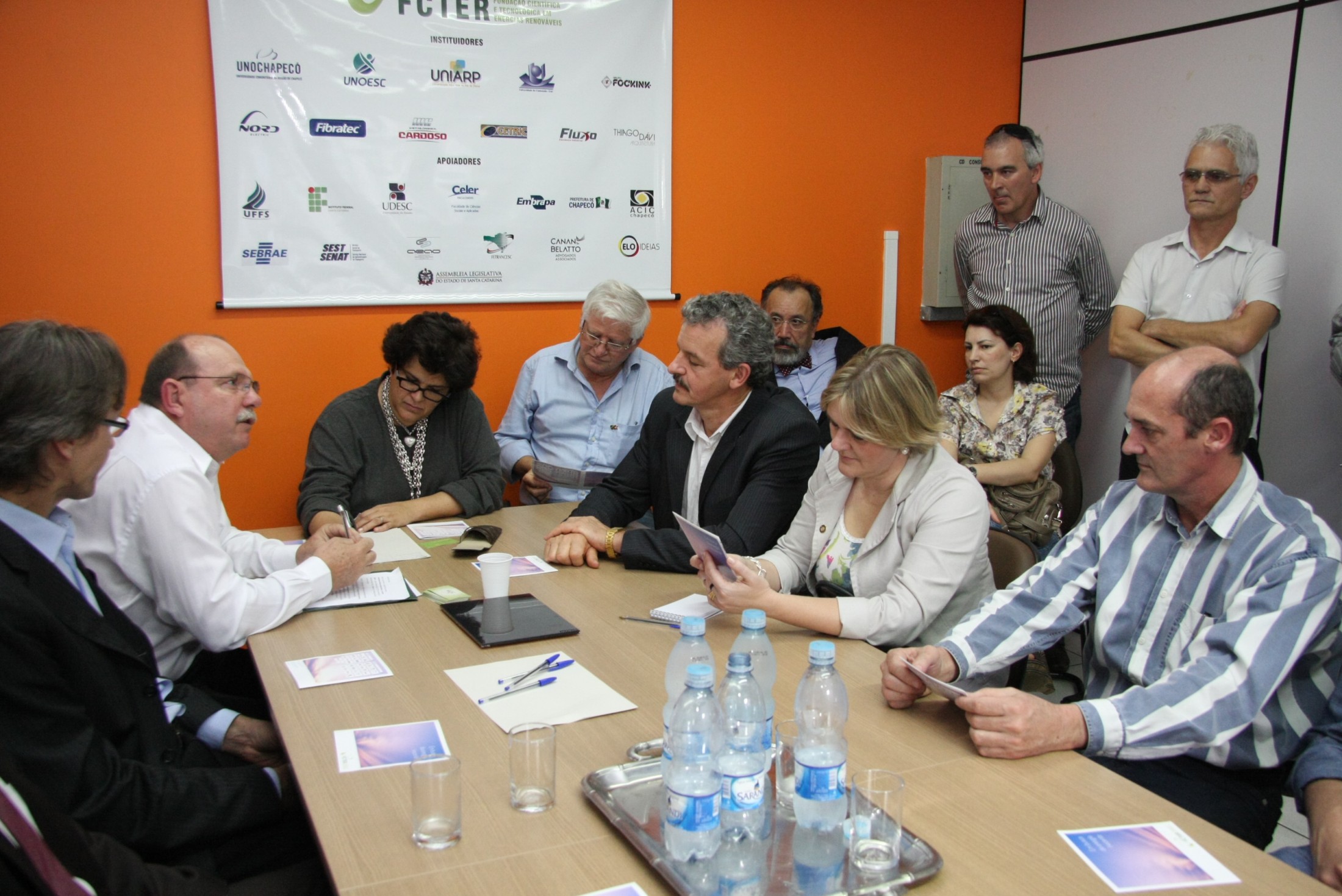 Encontro na Fundação Científica e Tecnológica em Enegias Renováveis - Chapecó