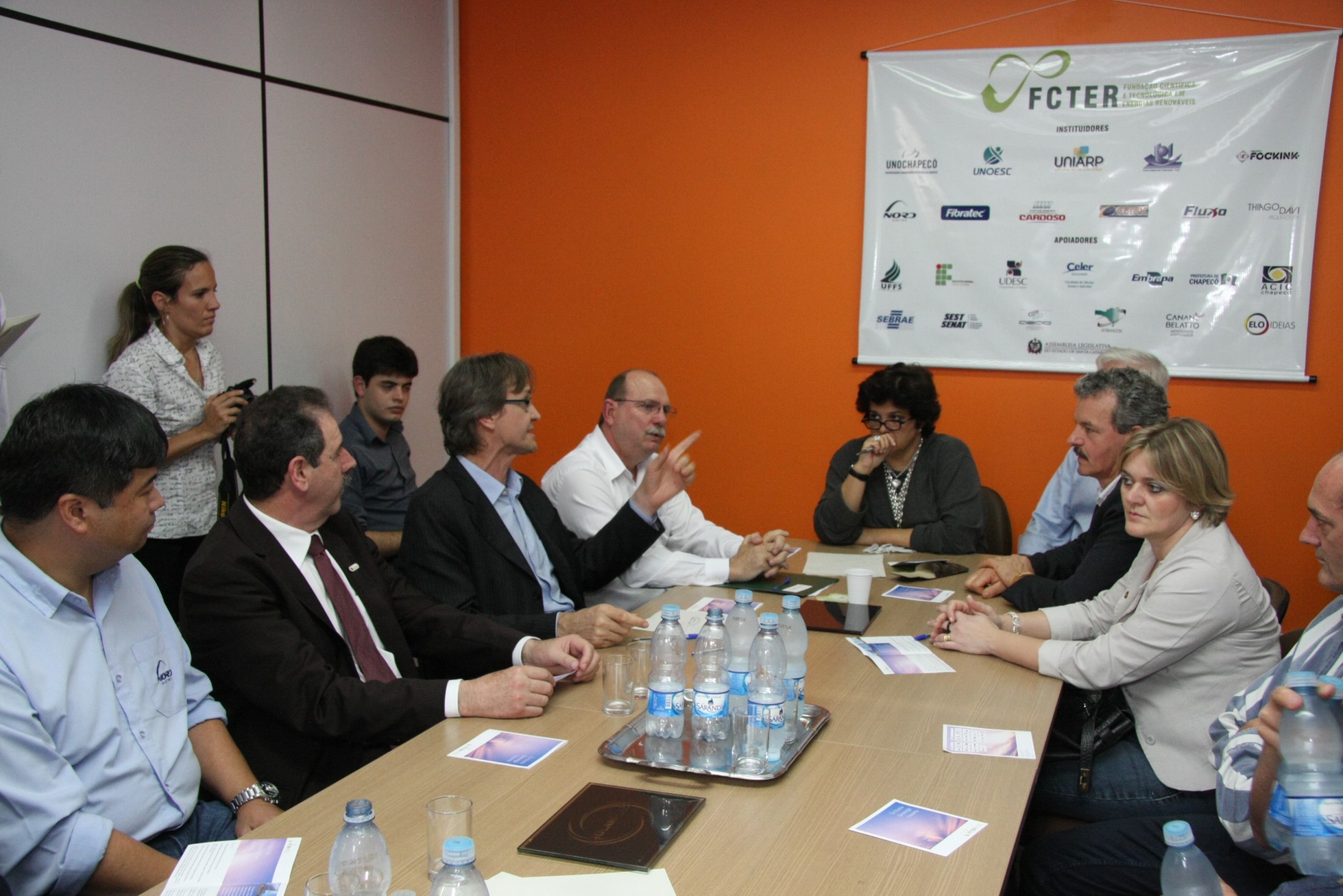 Encontro na Fundação Científica e Tecnológica em Enegias Renováveis - Chapecó