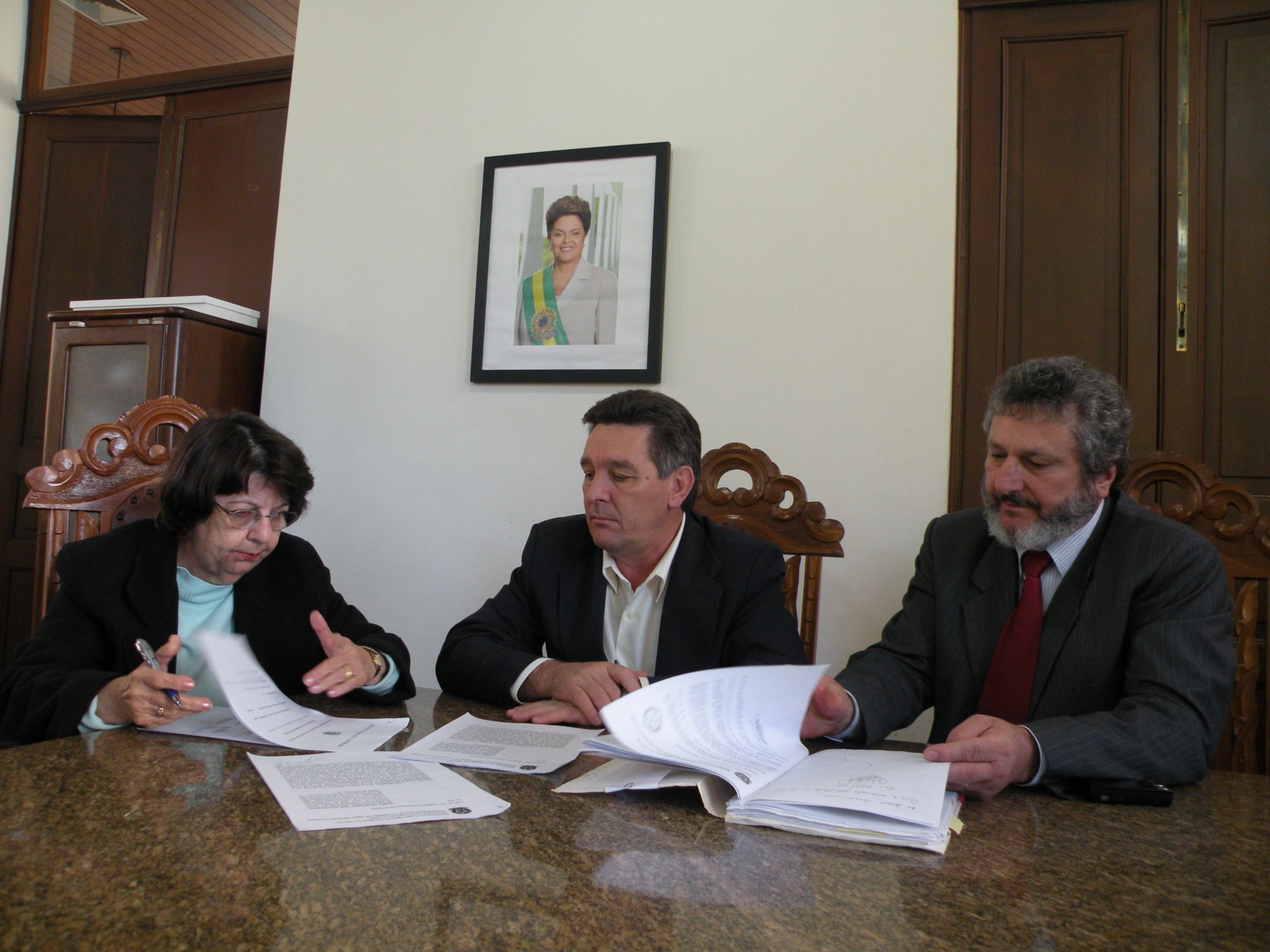 Isolde Espíndola, Nelson Foss e o Dep.Padre Pedro