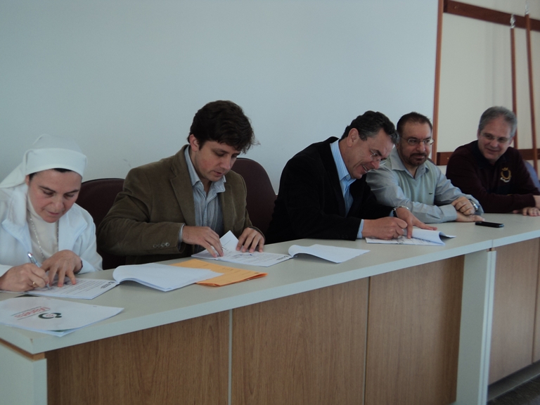 Assinatura de Convenio para a reforma do hopital