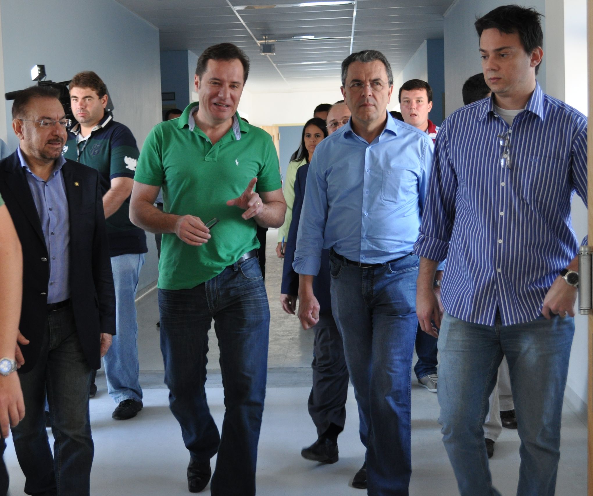 Deputado Volnei Morastoni acompanha visita do Secretário de Estado da Saúde ao Hospital Ruth Cardoso em Balneário Camboriú
