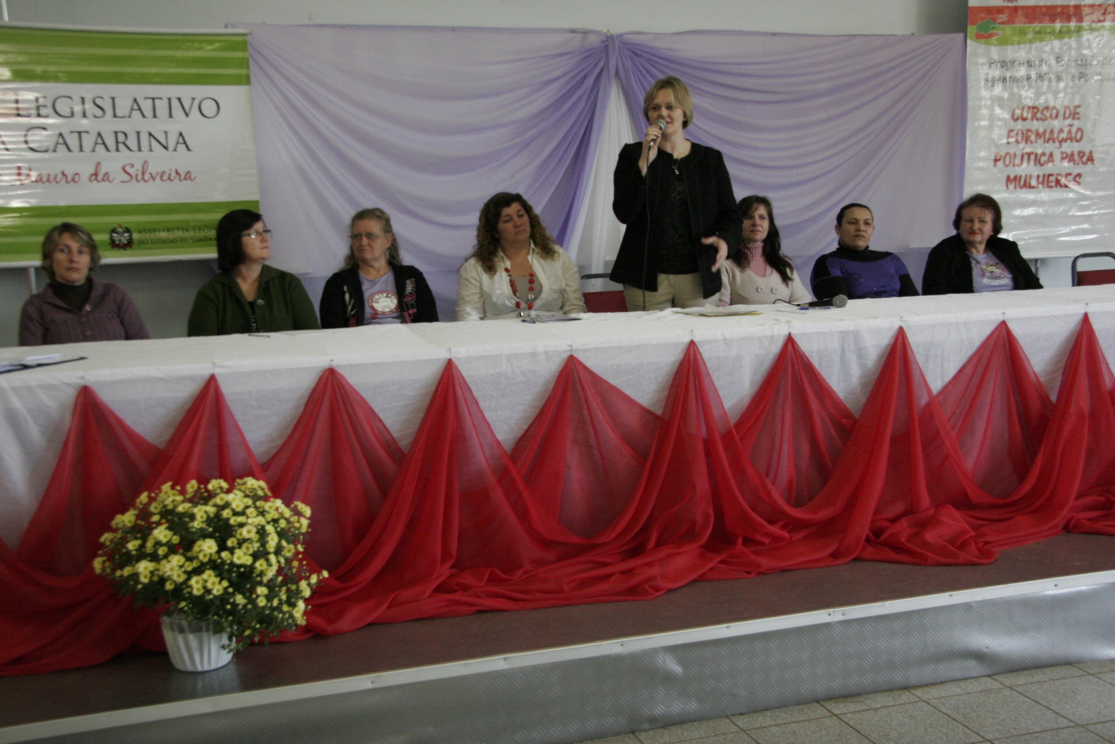 Curso de Formação Política para mulheres - São Miguel do Oeste - Deputada Luciane Carminatti (PT)