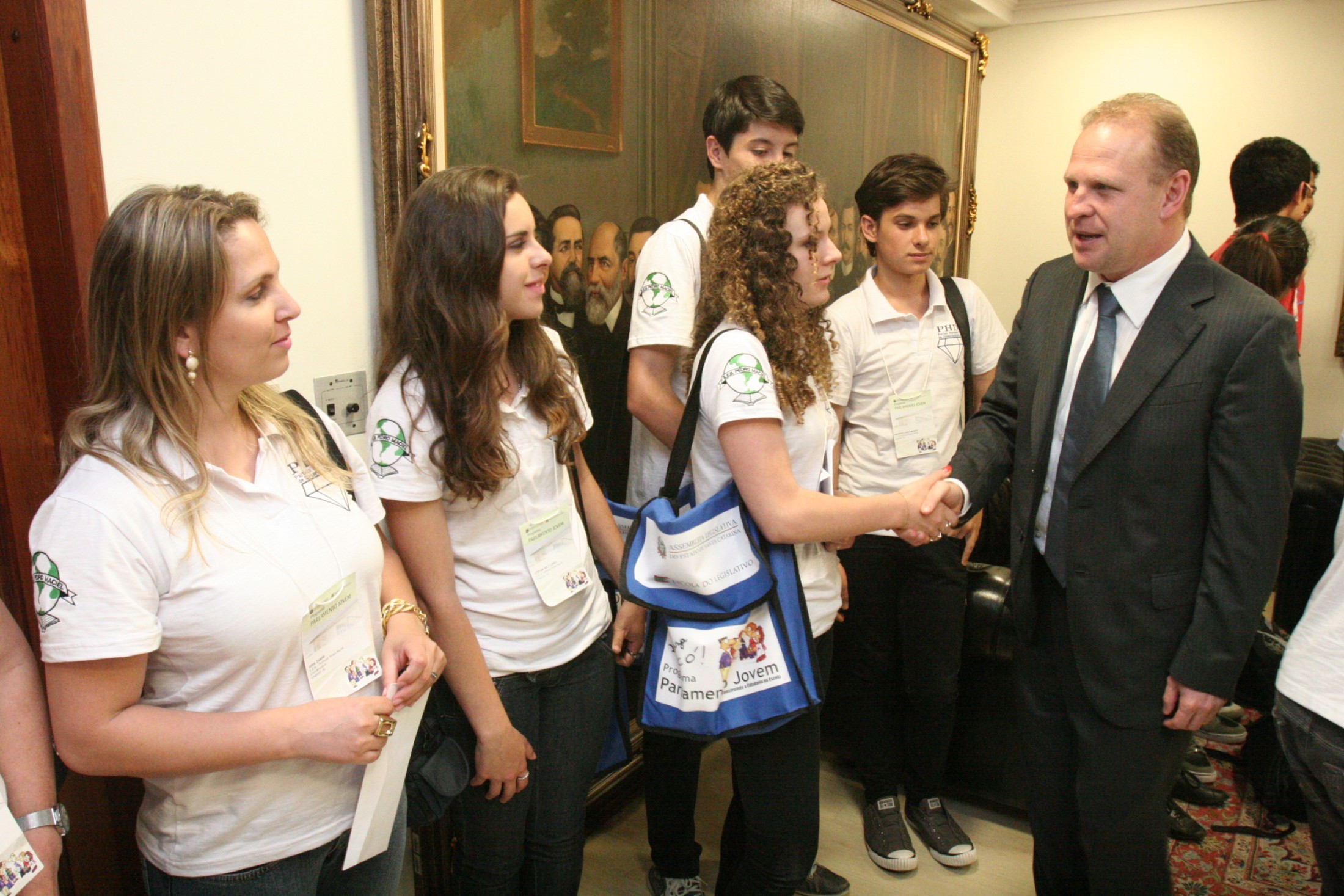 Parlamento Jovem visita a Presidência da Alesc