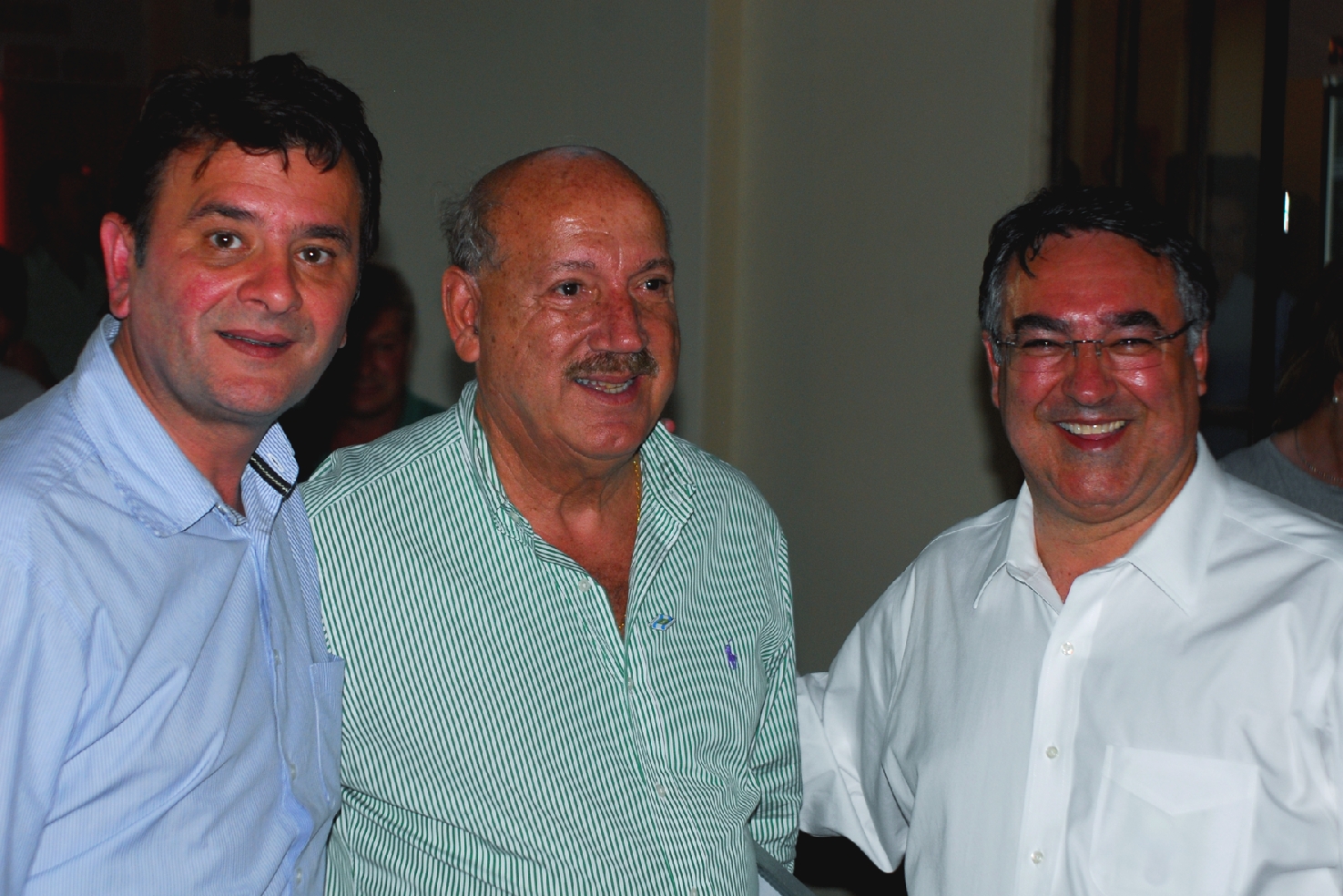 Elizeu Mattos, Luiz Henrique e Raimundo Colombo.