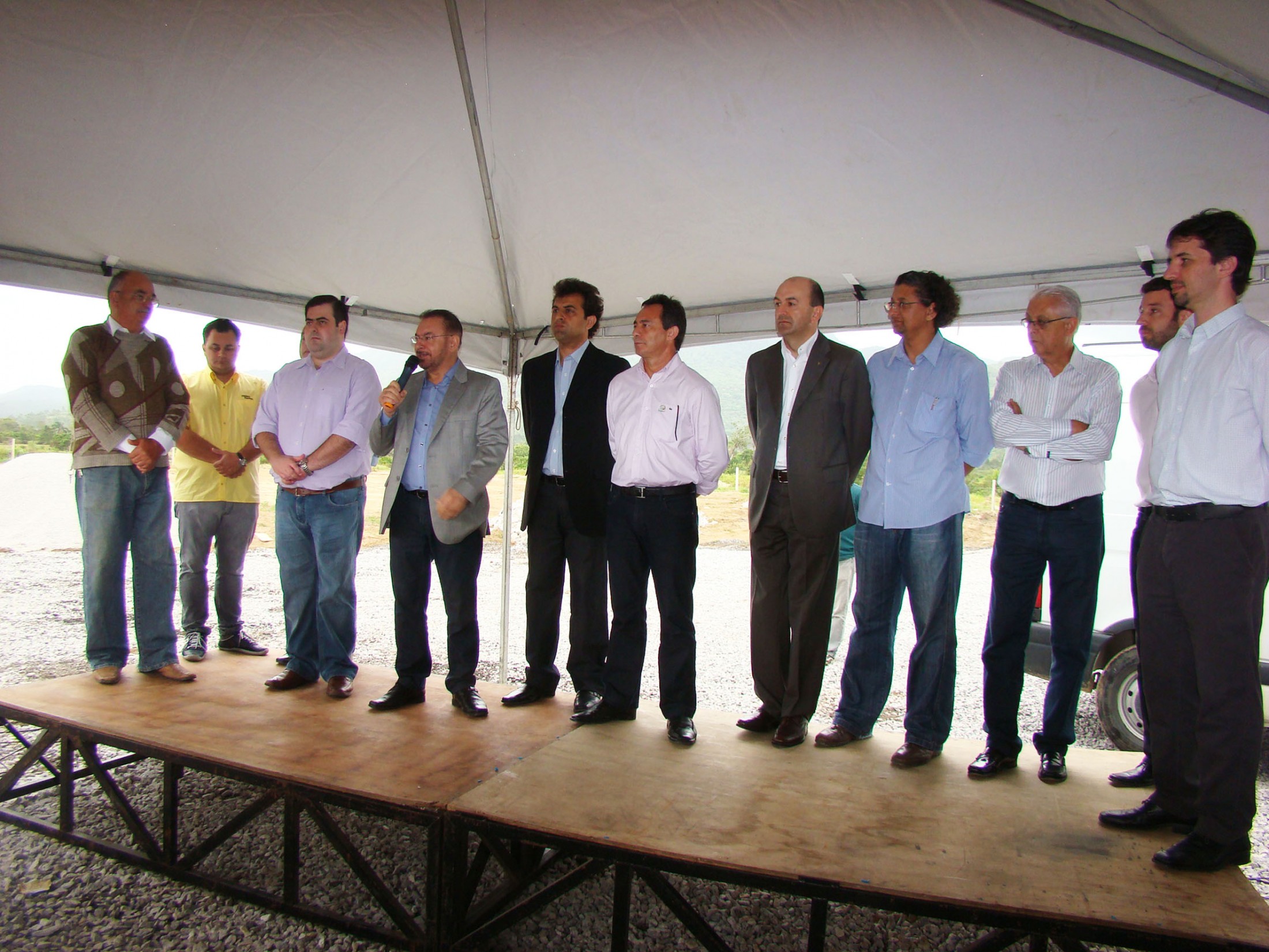 Deputado Volnei Morastoni participa da cerimônia de início das obras de macrodrenagem em Itapema