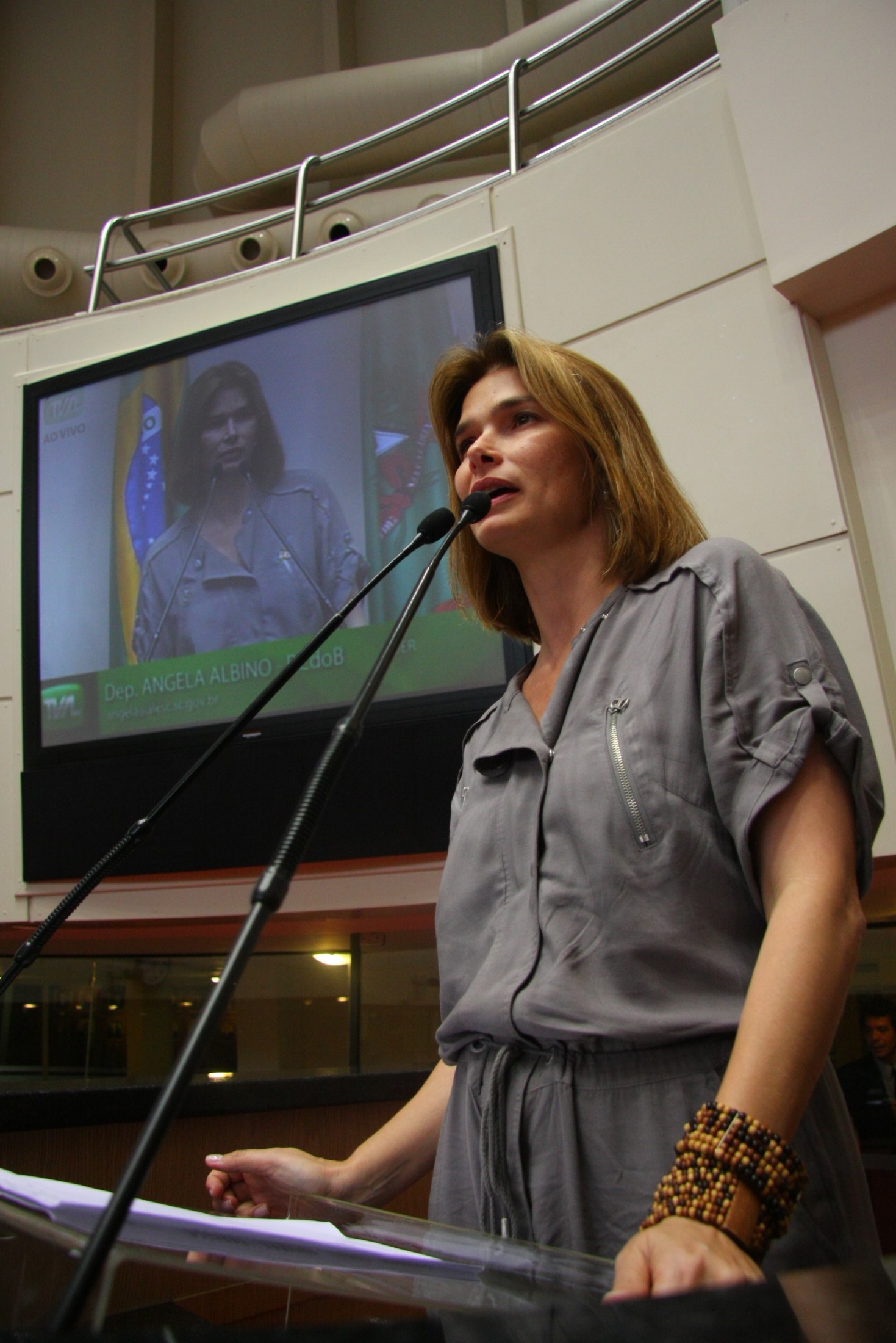 Deputada Angela Albino (PCdoB)