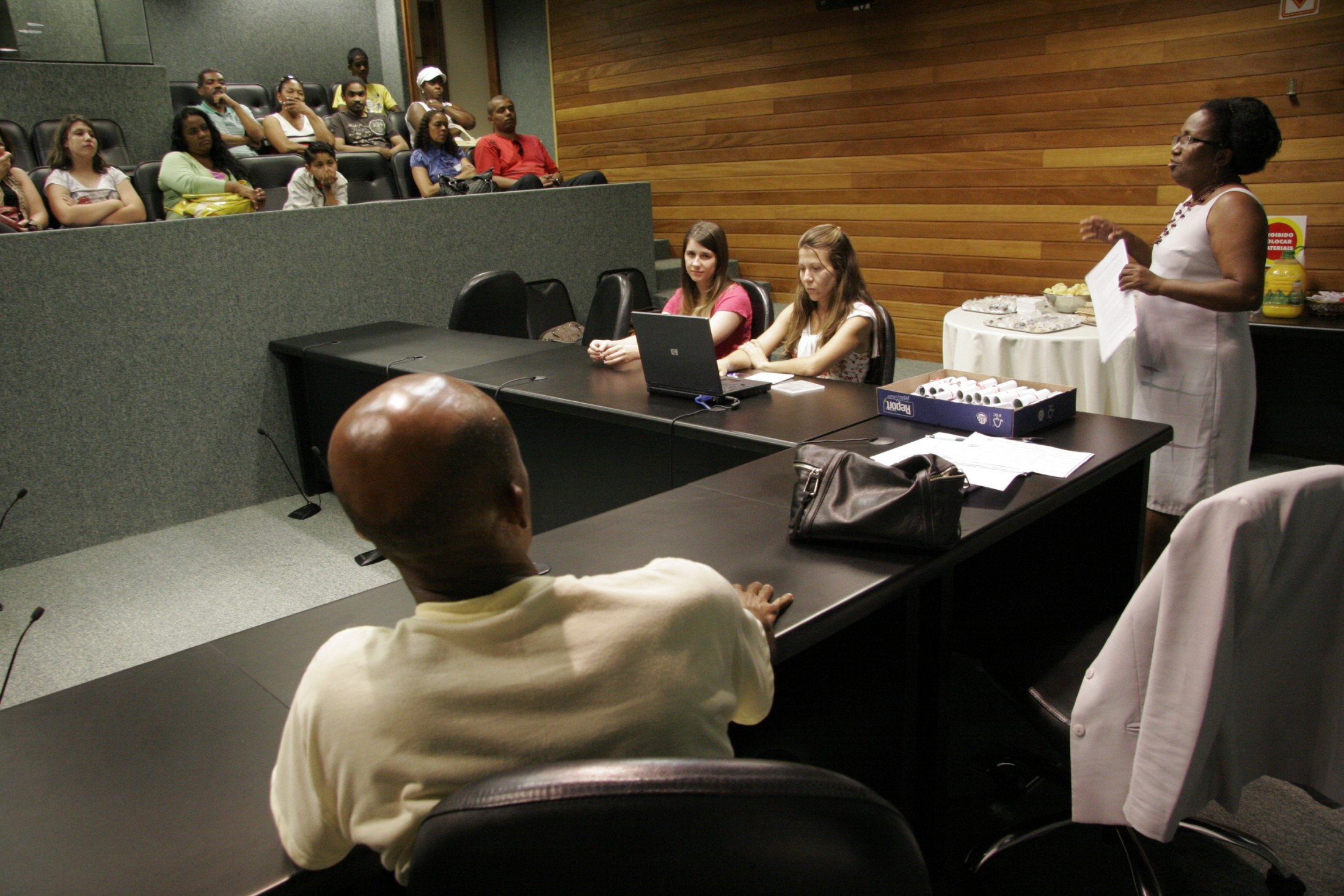 Reunião do PAB com os pais dos estagiários