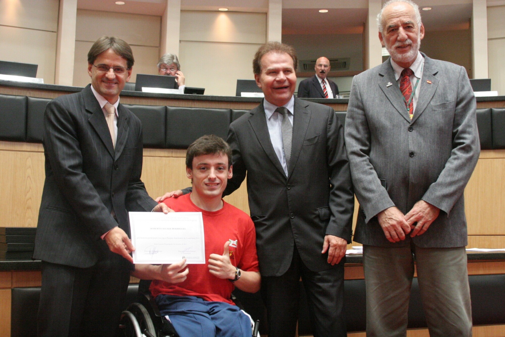 Homenagem aos Atletas e Paratletas Catarinenses que participaram do Panamericano de 2011