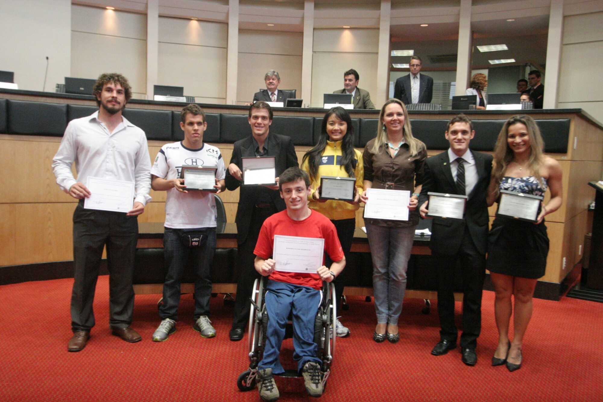Homenagem aos Atletas e Paratletas Catarinenses que participaram do Panamericano de 2011