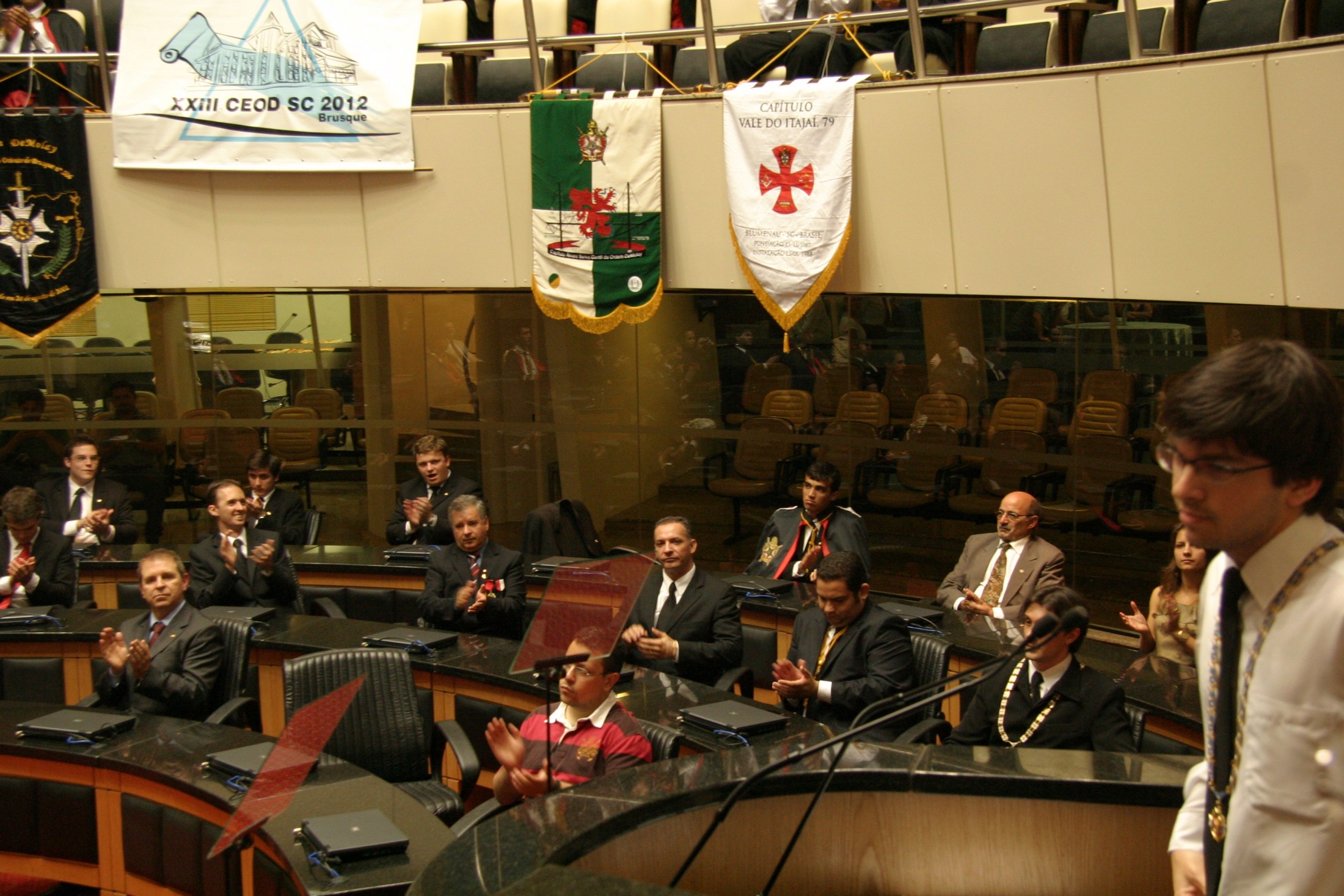 Sessão Especial em homenagem à Ordem DeMolay para o Brasil pela passagem dos seus 25 anos de atividades em Santa Catarina