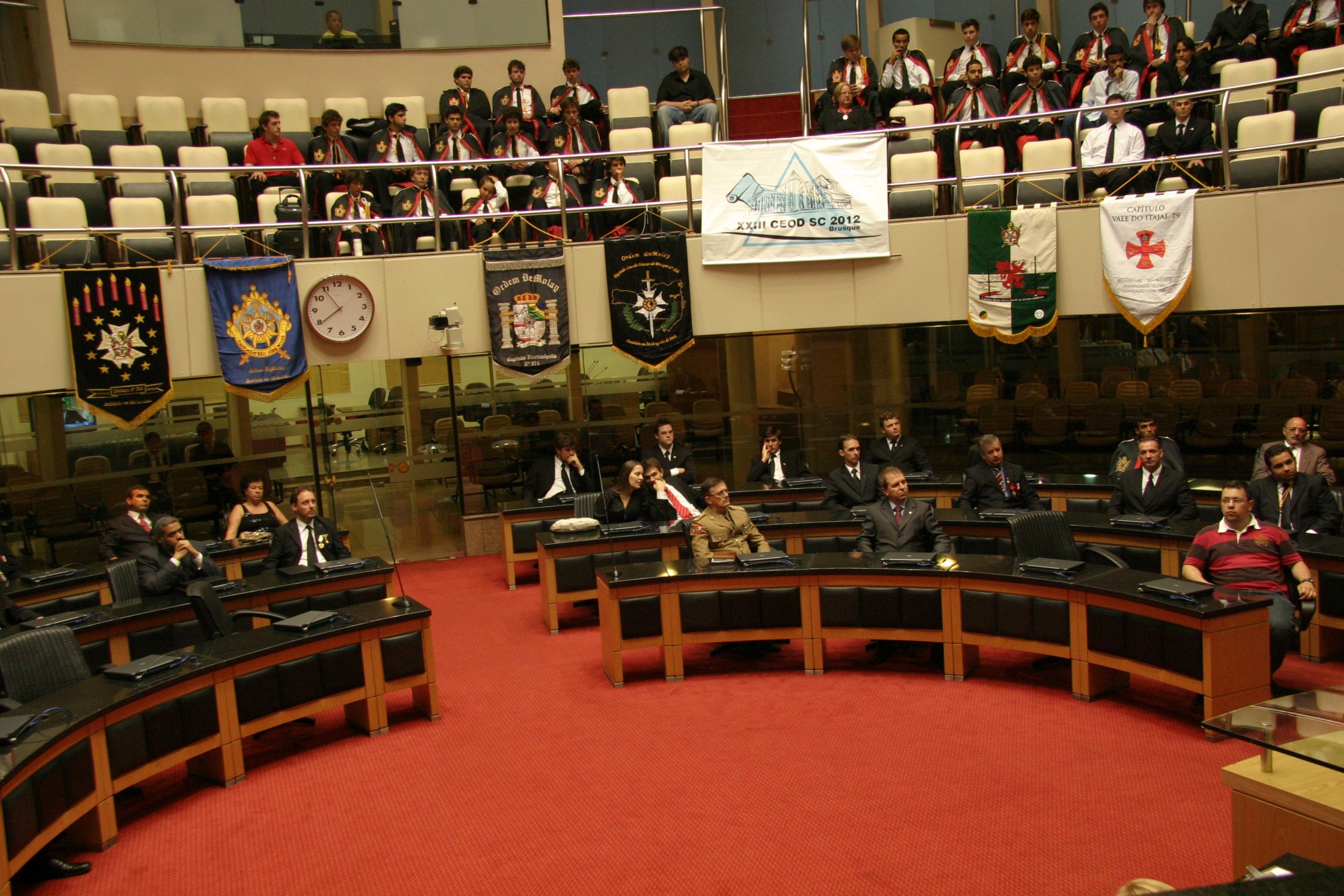 Sessão Especial em homenagem à Ordem DeMolay para o Brasil pela passagem dos seus 25 anos de atividades em Santa Catarina