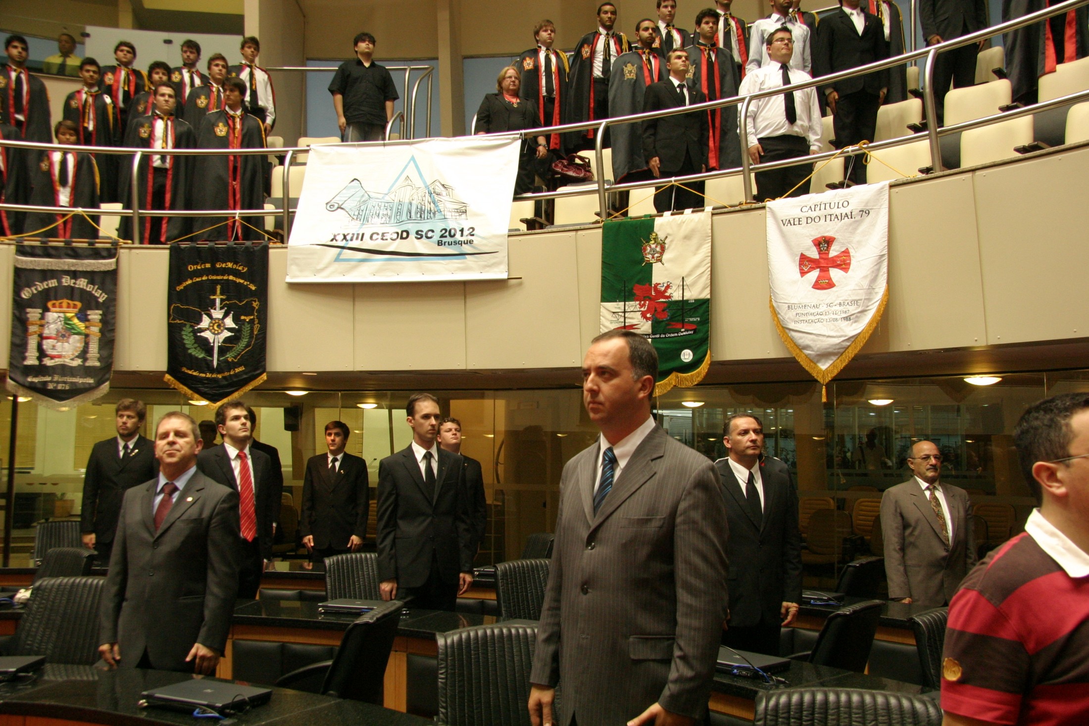 Sessão Especial em homenagem à Ordem DeMolay para o Brasil pela passagem dos seus 25 anos de atividades em Santa Catarina