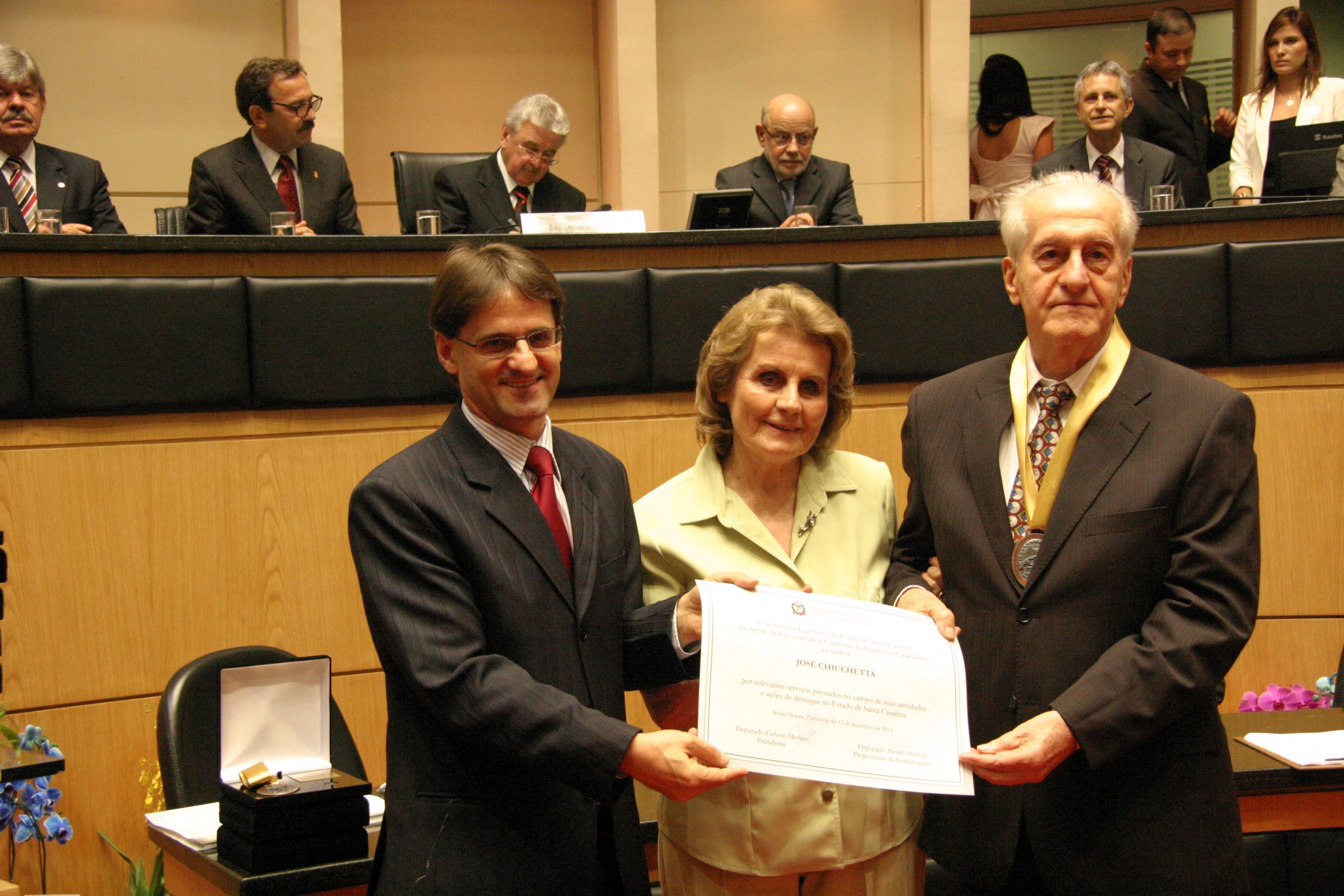 Neodi Saretta e José Chiuchetta
