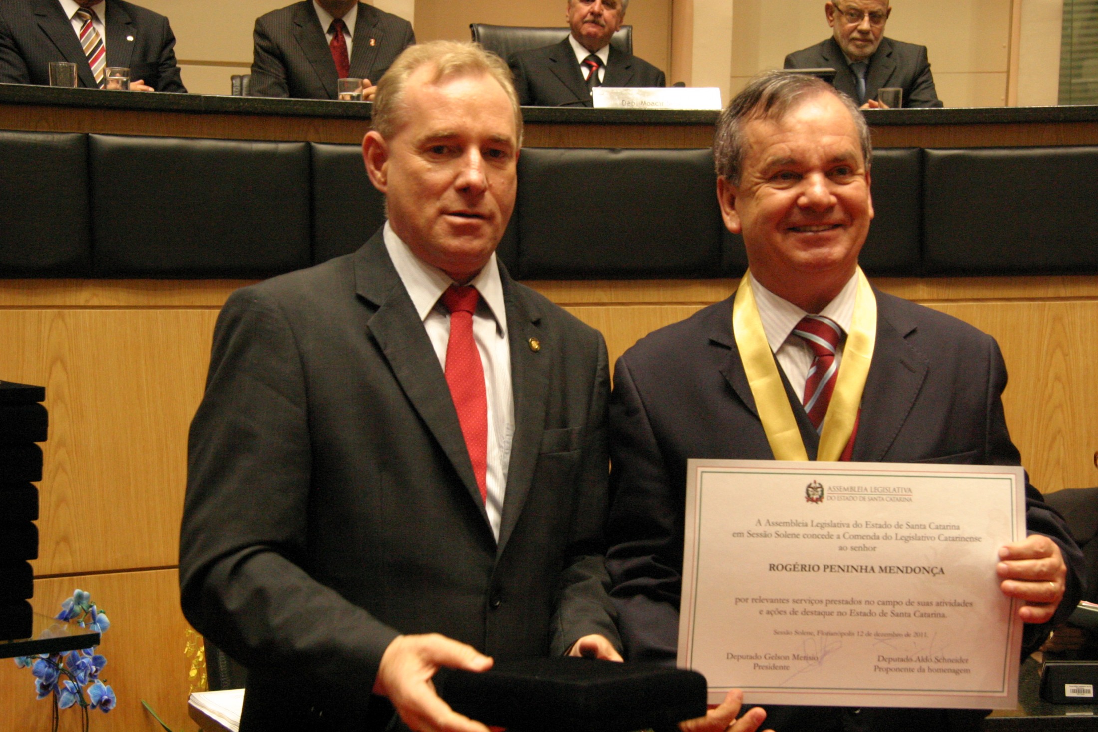 Aldo Schneider e Deputado Federal Rogério Mendonça