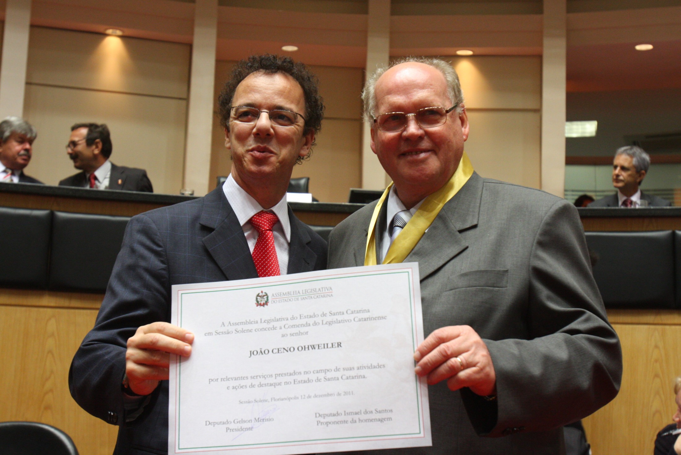 Ismael dos Santos e João Ceno Ohweiler