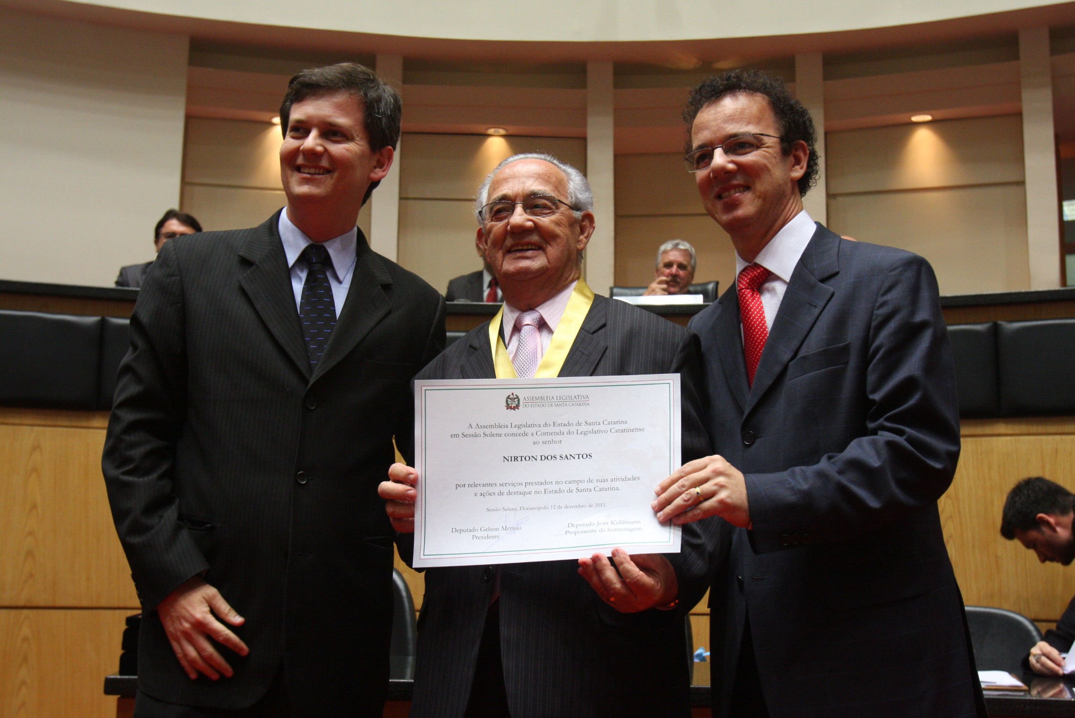 Jean Kuhlmann, Nirton Santos e Ismael dos Santos