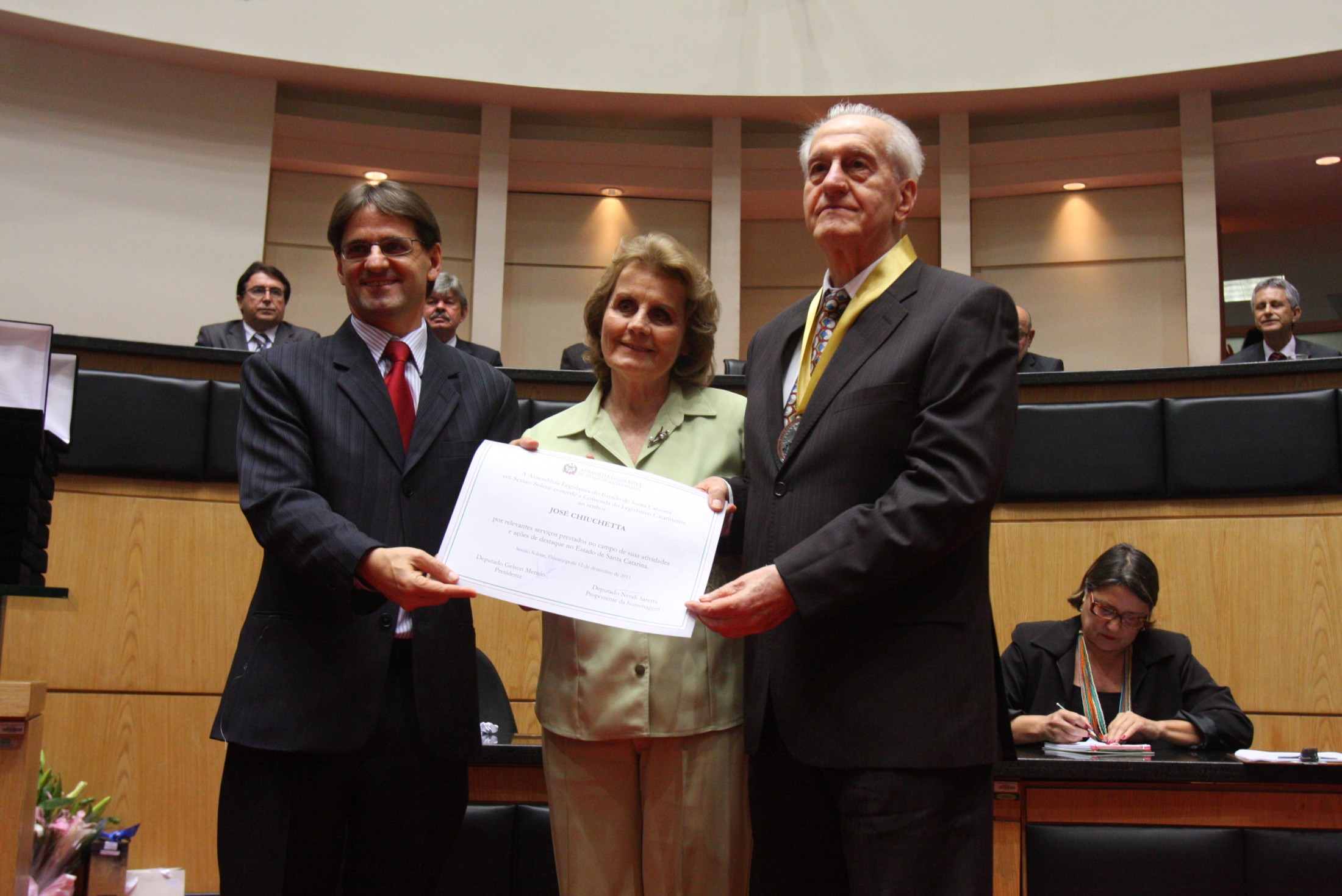 Neodi Saretta e José Chiuchetta