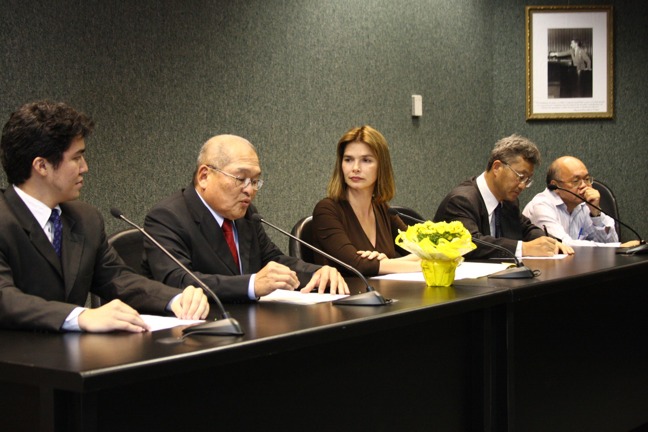 Reunião com a comunidade japonesa em Santa Catarina