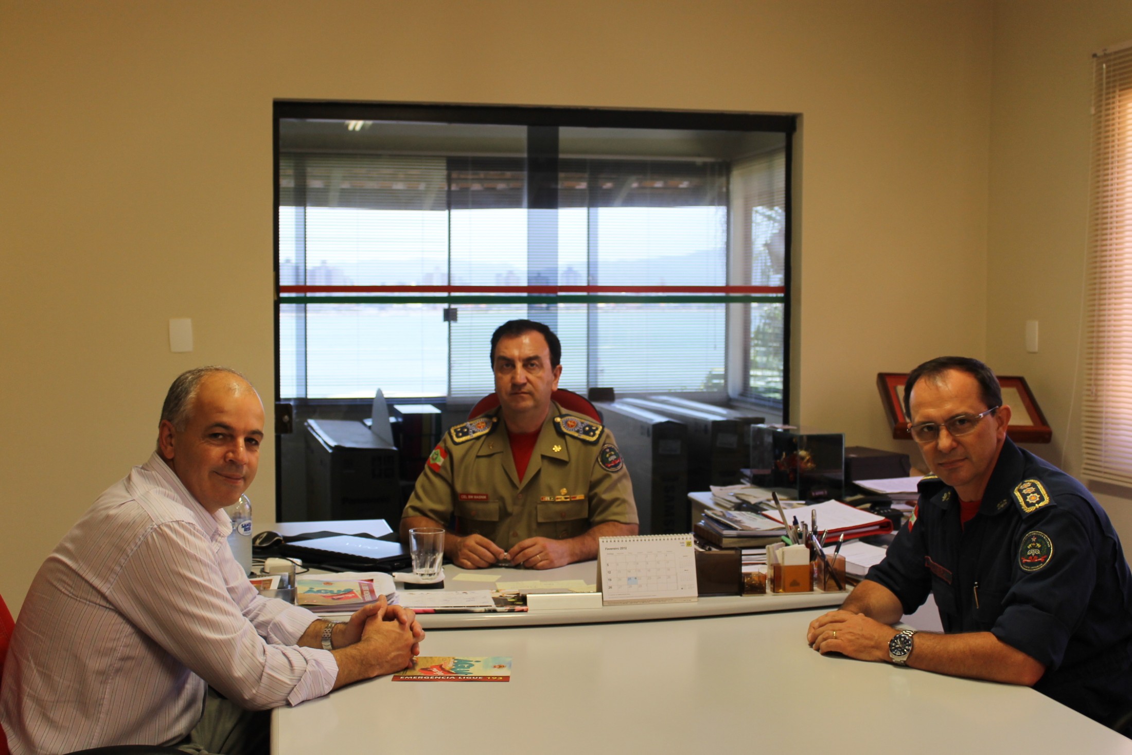 Sargento Soares se reúne com os comandos da Polícia e Bombeiro Militar
