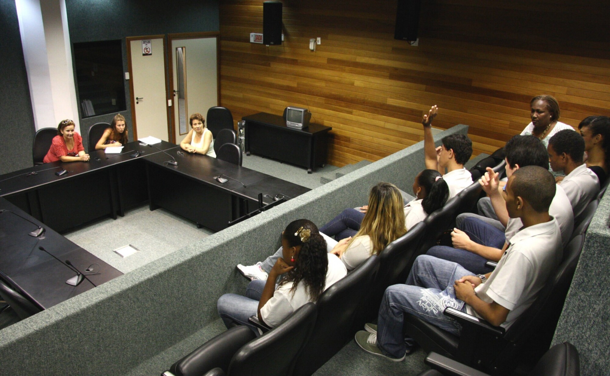 Reunião com estagiários do Programa Antonieta de Barros - PAB