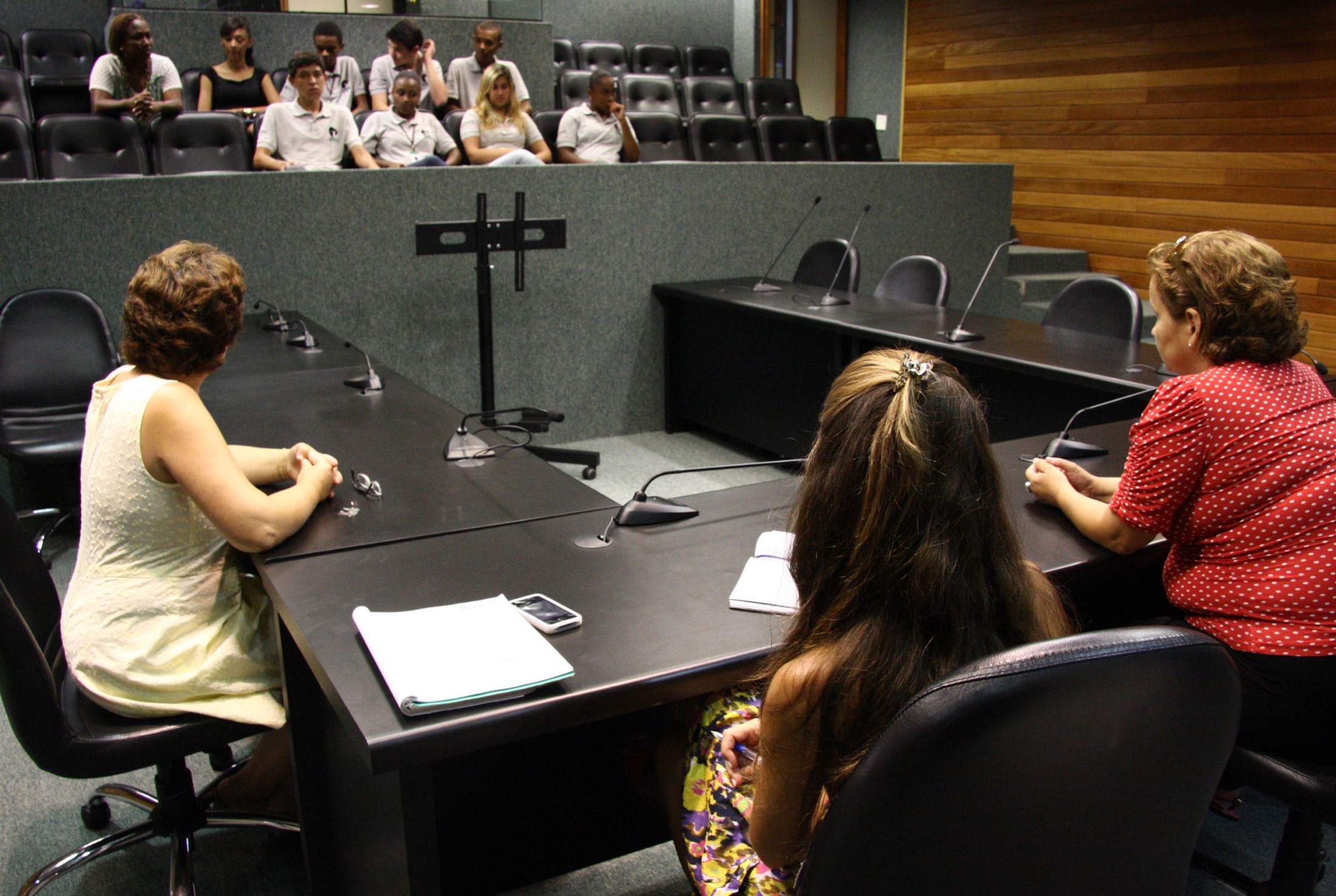 Reunião com estagiários do Programa Antonieta de Barros - PAB