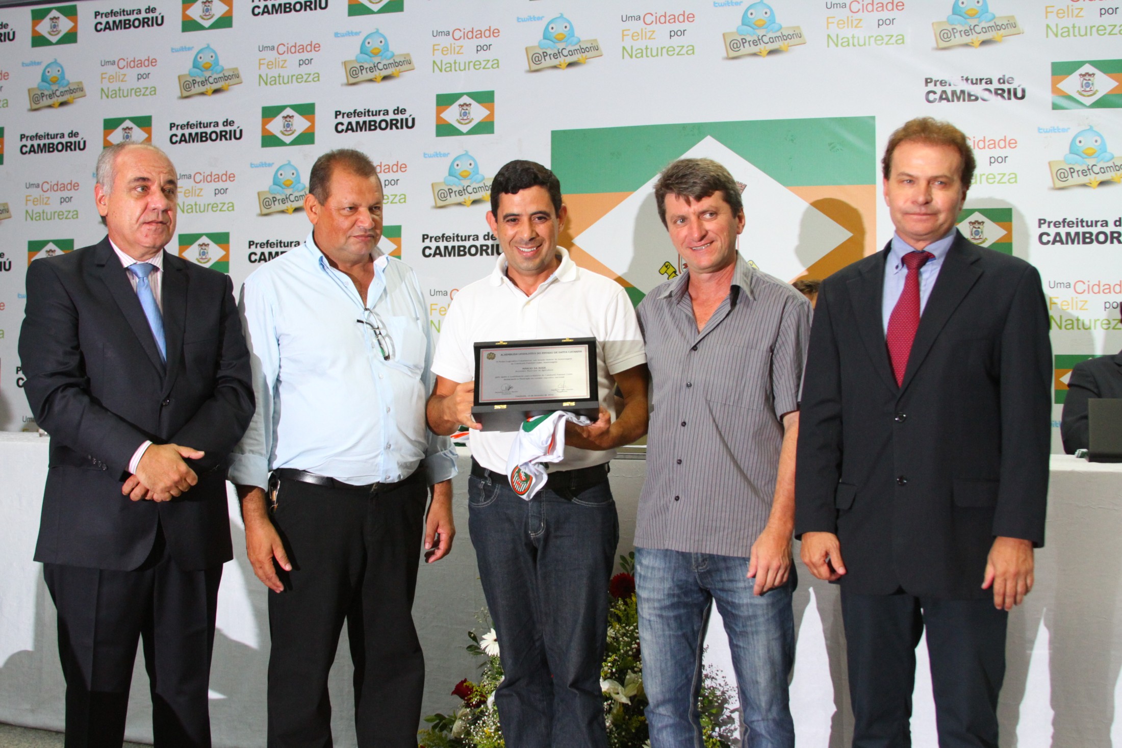 Sessão Solene em homenagem ao Camboriú Futebol Clube pela inédita conquista do Campeonato Catarinense da Divisão Especial 2011