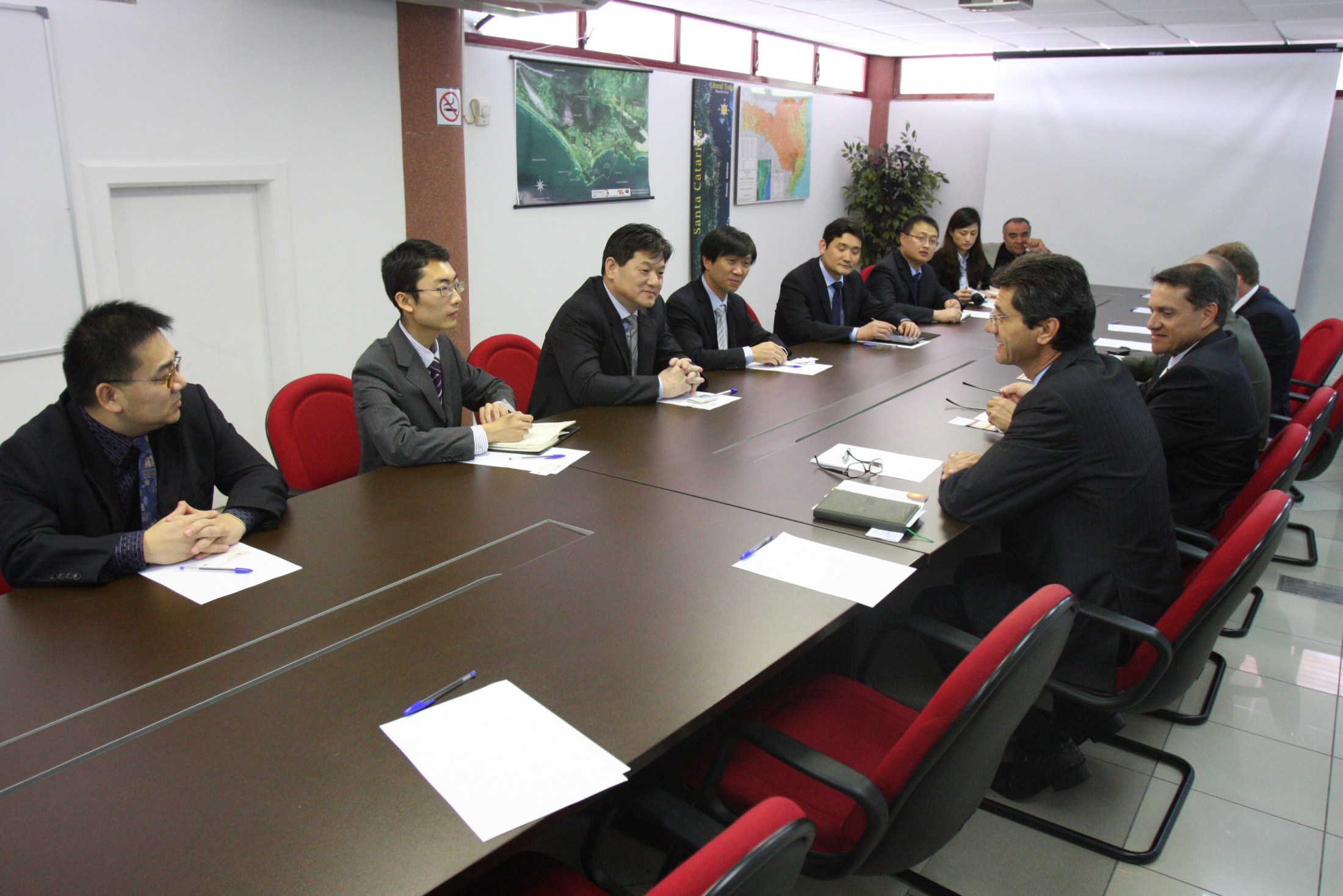 Visita protocolar da comitiva chinesa de Pingdibgshan