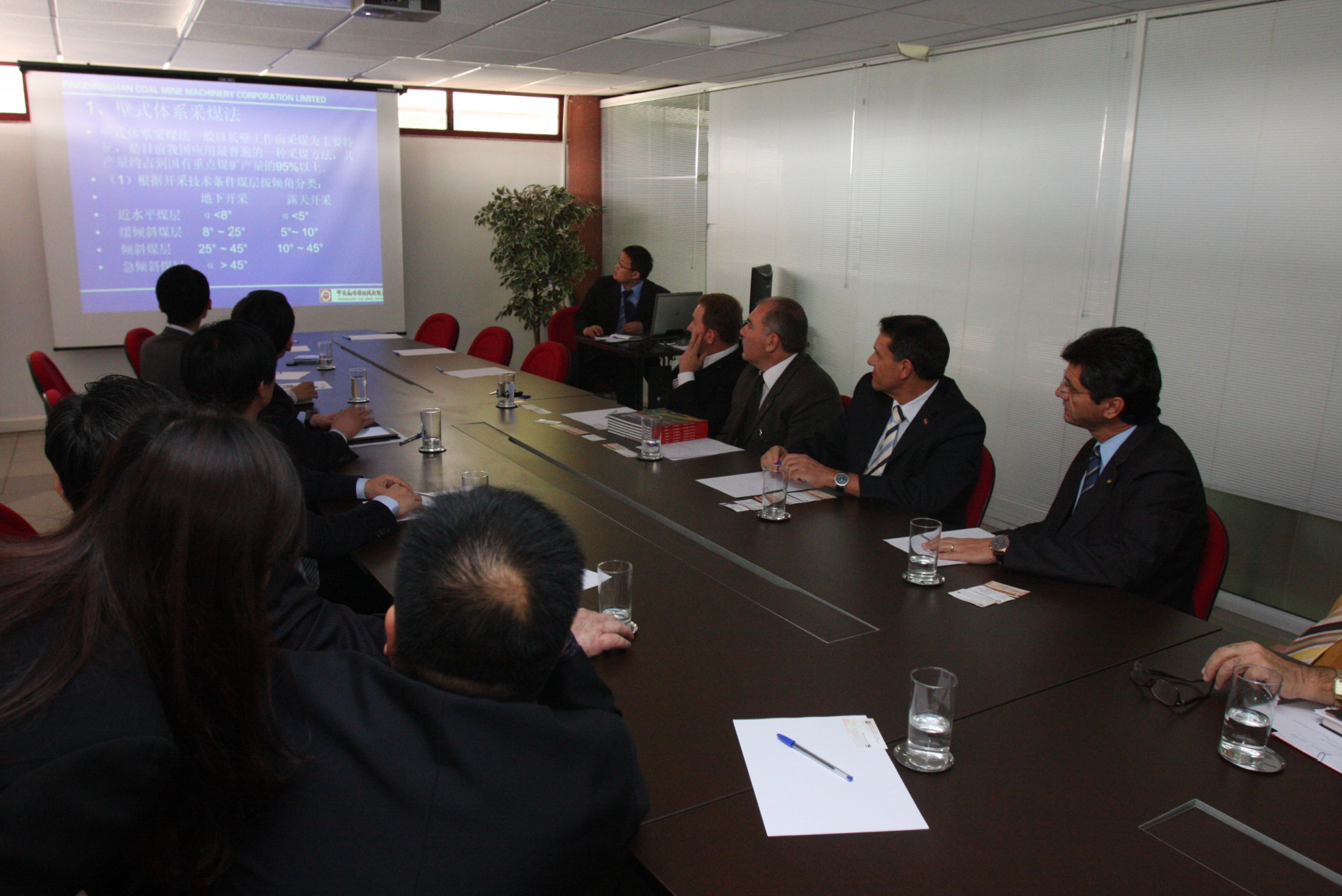 Visita protocolar da comitiva chinesa de Pingdibgshan