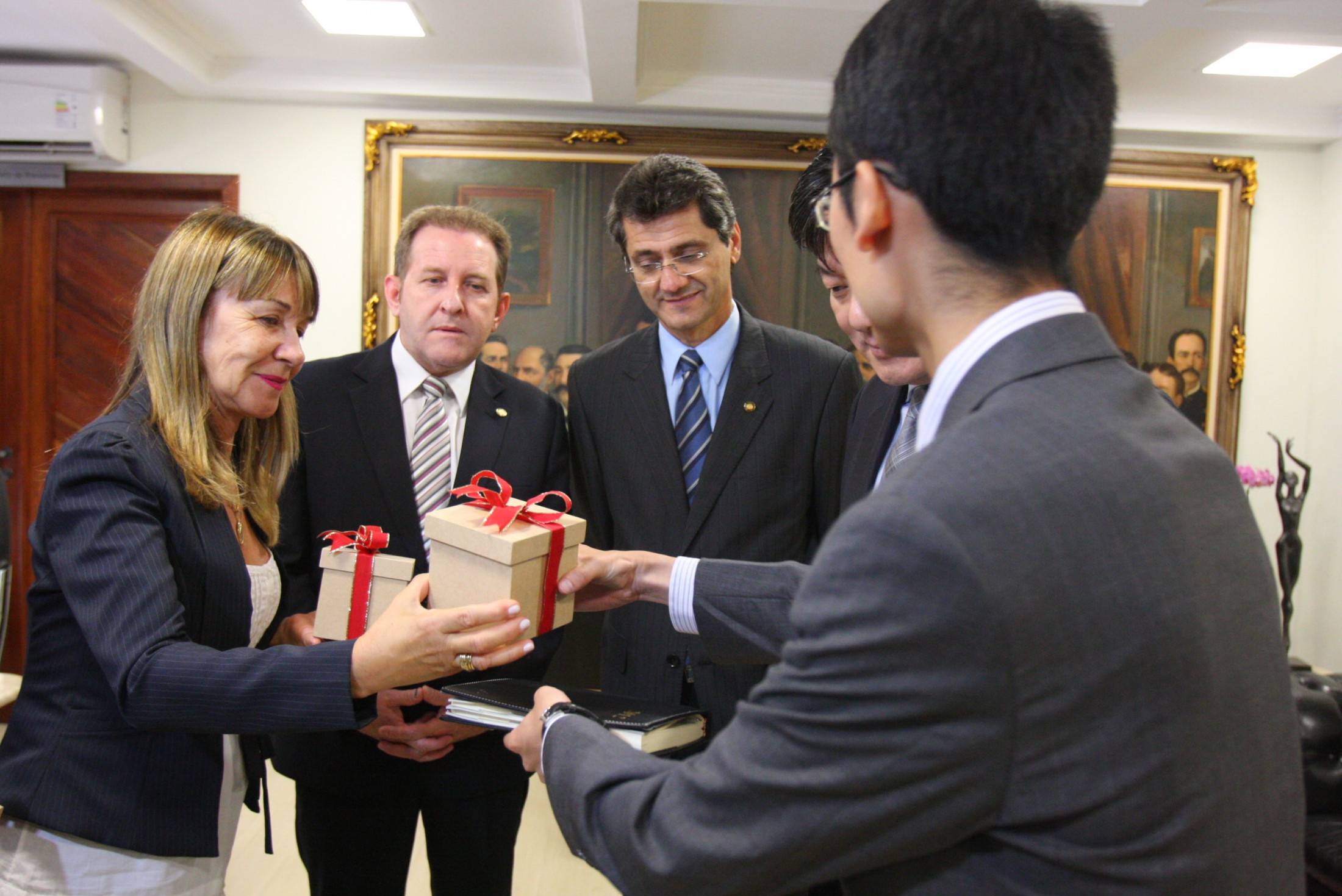 Visita protocolar da comitiva chinesa de Pingdibgshan