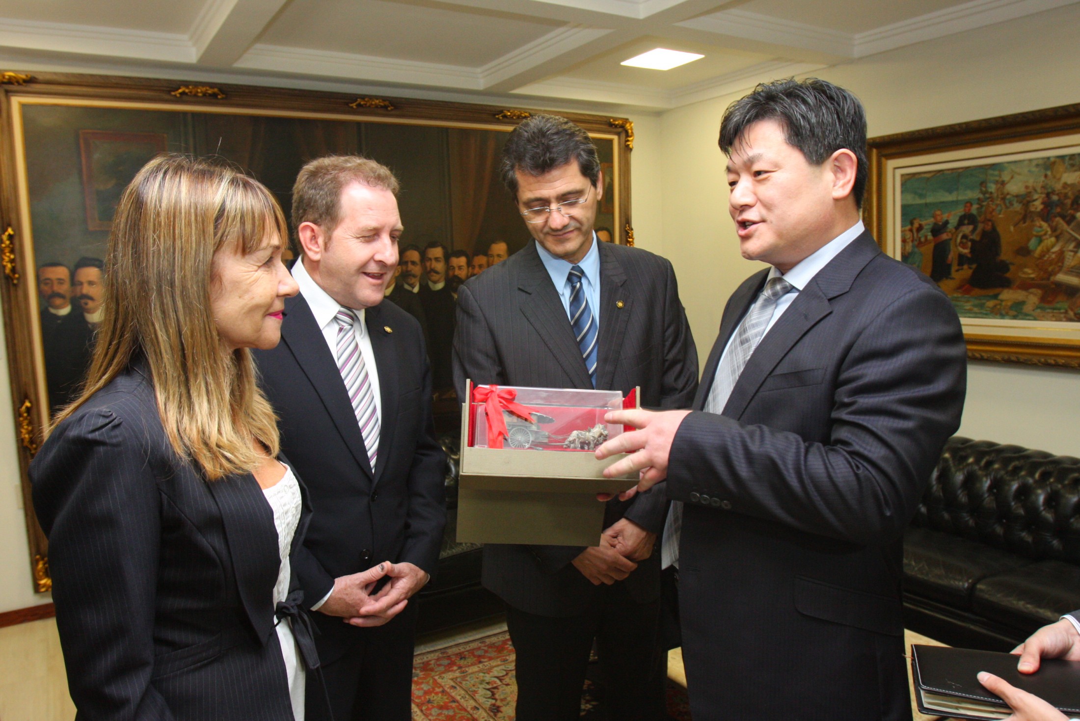 Visita protocolar da comitiva chinesa de Pingdibgshan